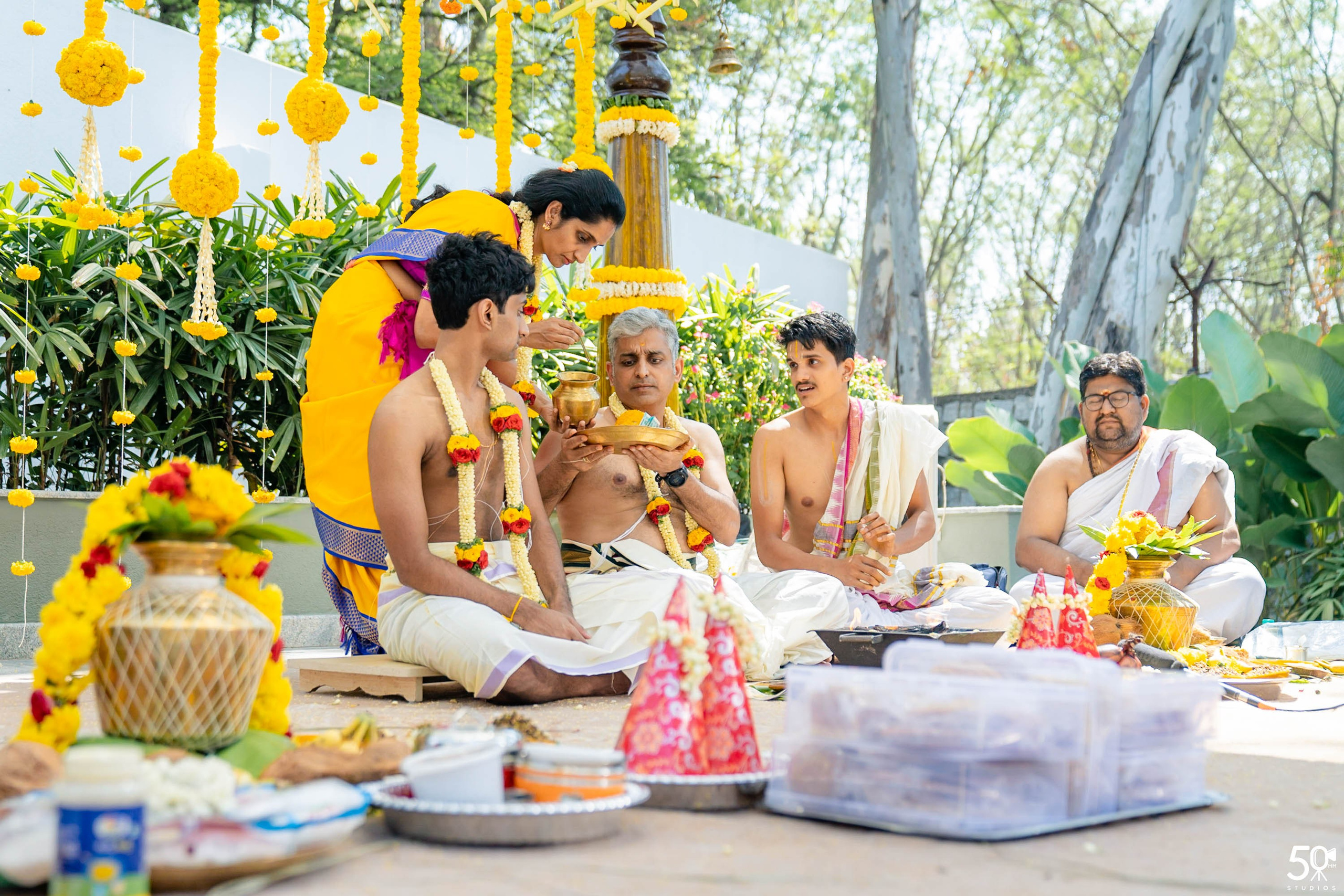 SANJAY AND SAKETH UPANAYANA. 50mm STUDIOS