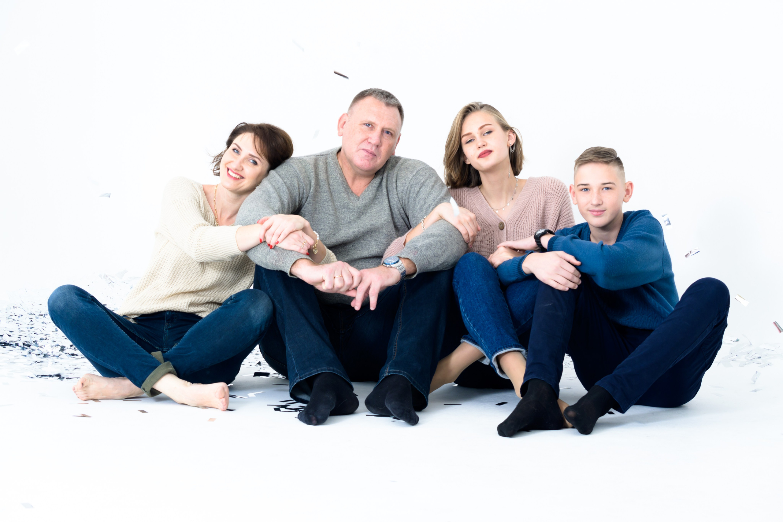 Katya and the family. Fotograf Dmitrii Donets