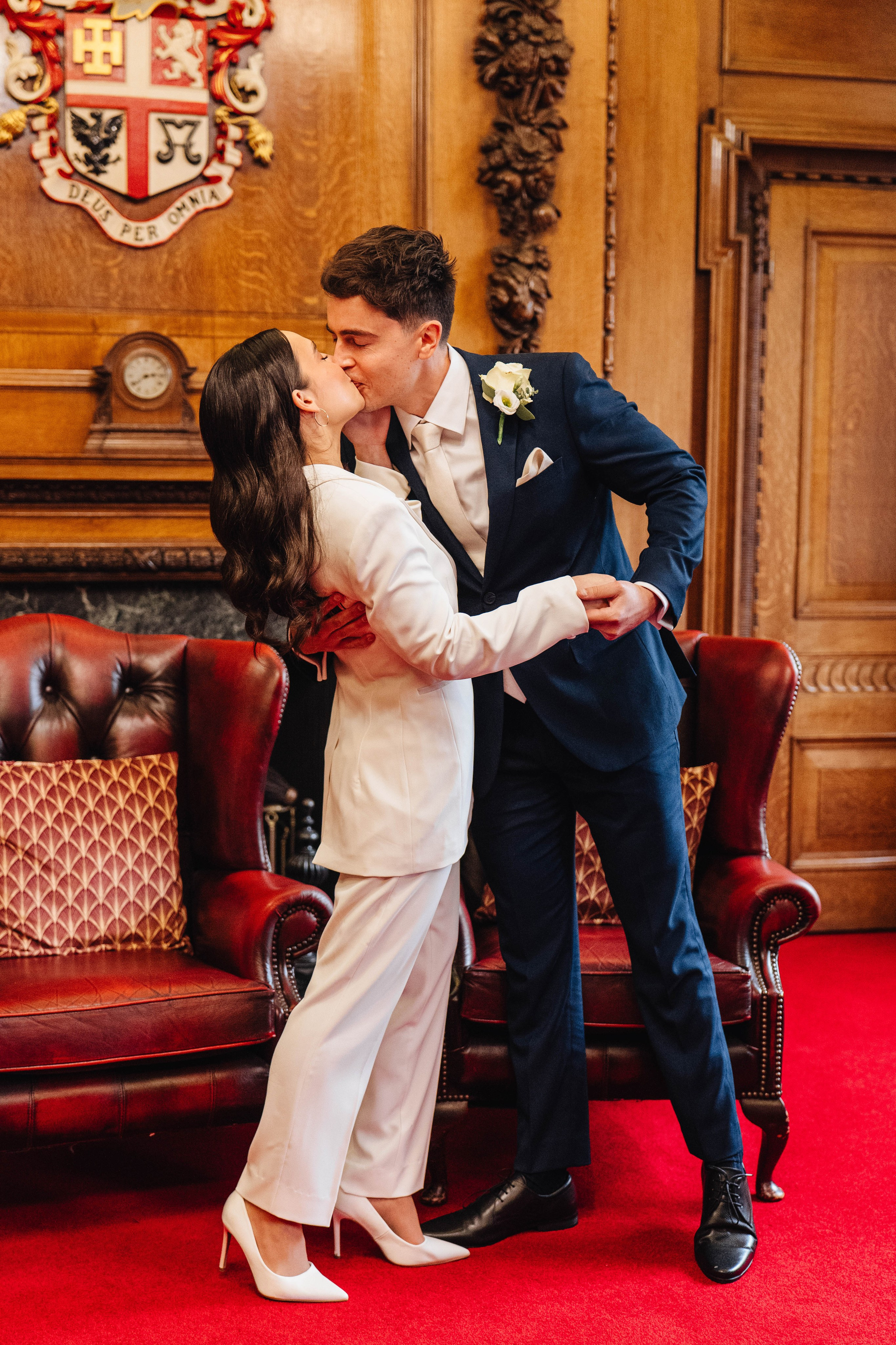 Wedding ceremony in Islington town hall