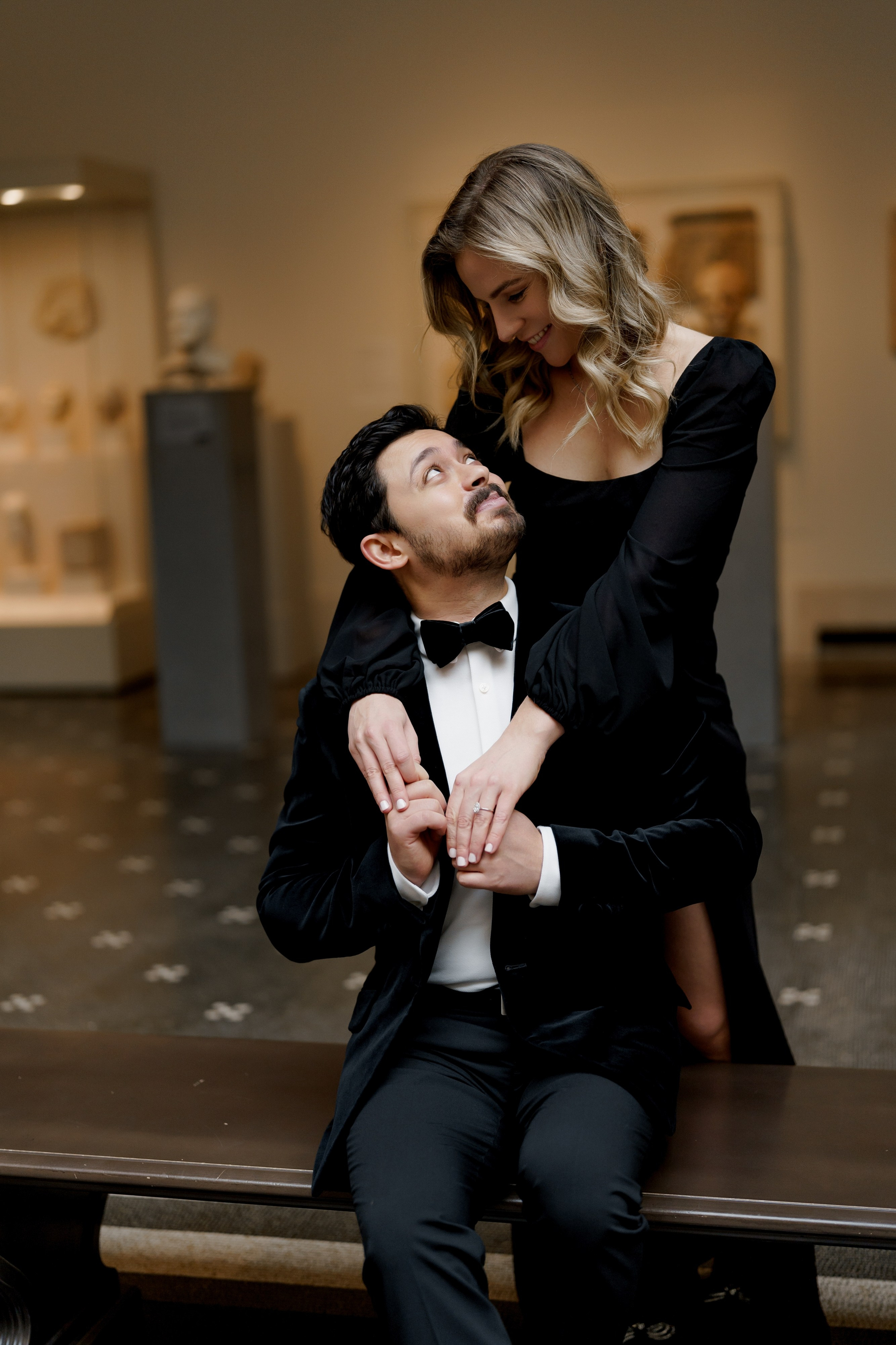 Caroline and Brendan’s Museum MET and Library Engagement Shoot. Wedding photographer and videographer New York | New Jersey