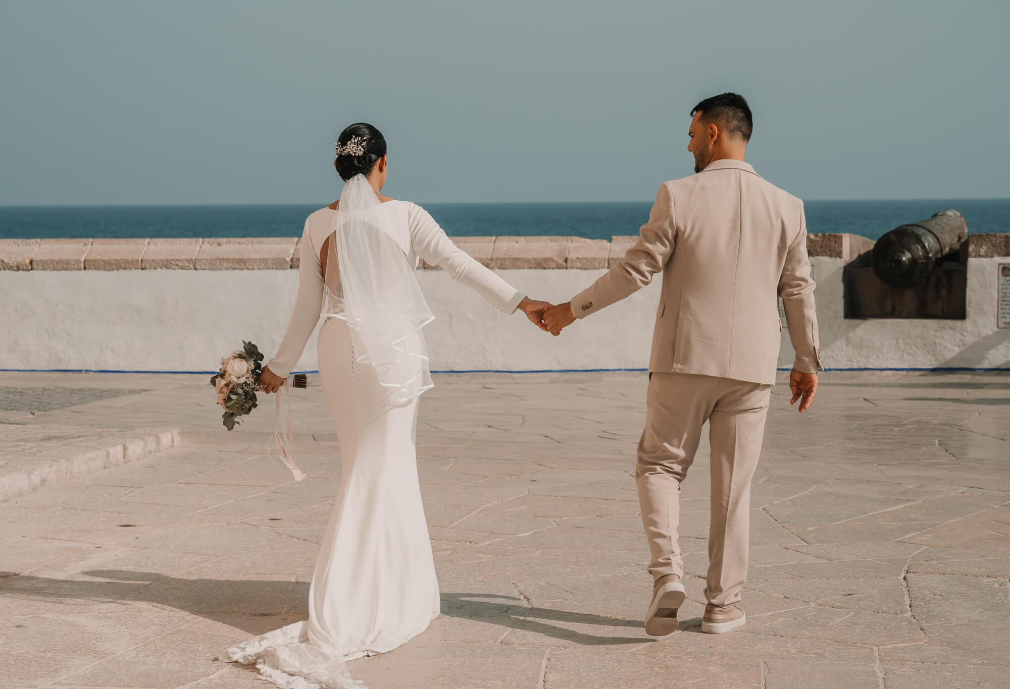 Nelsi e Osmar matrimonio a Sitges Barcelona Spagna. Lorenzo Mazzega Wedding | Fotografo Matrimonio Milano | Stile Fashion & Editoriale