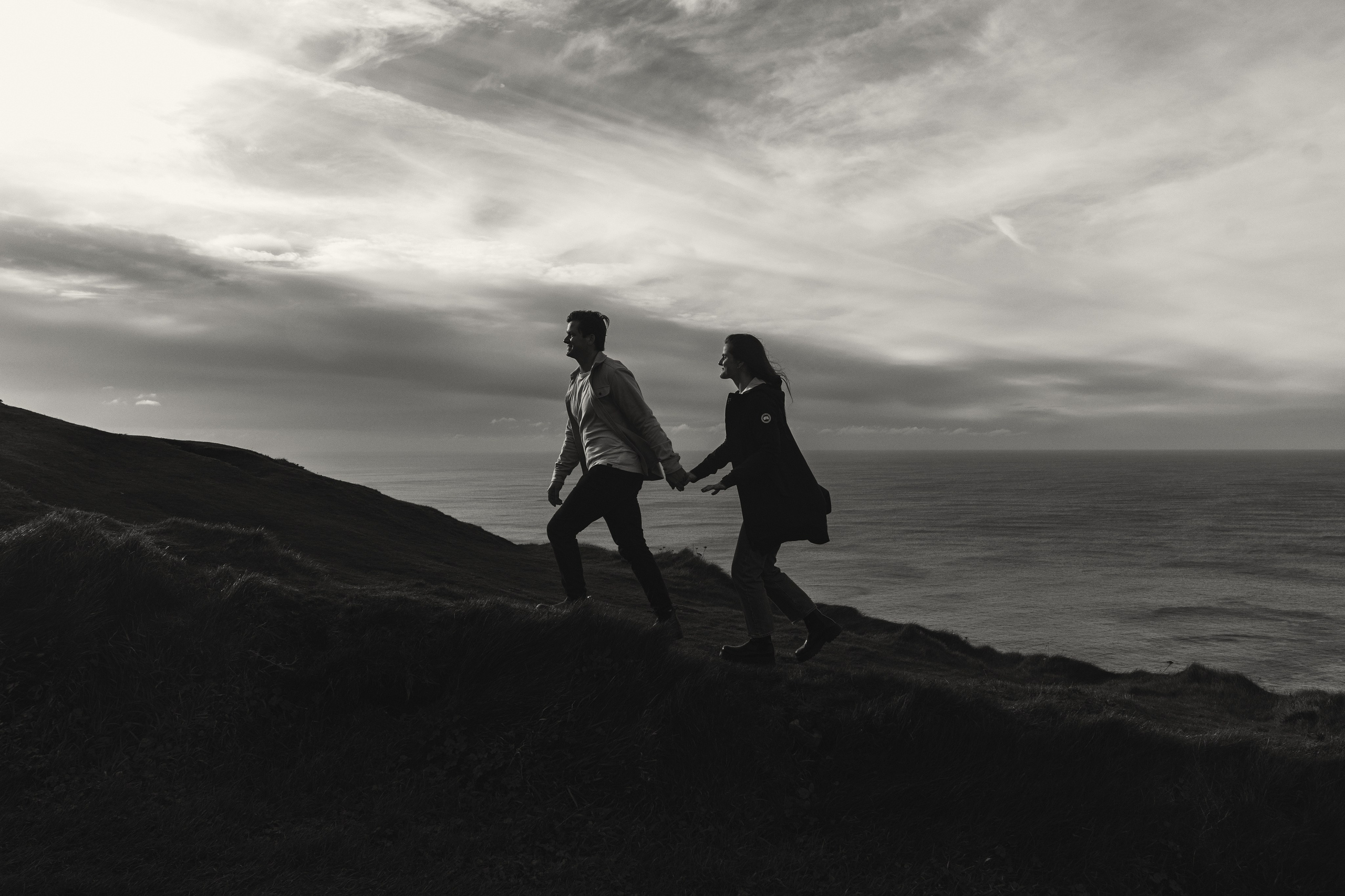 Proposal at Cliffs Moher. Wedding and family photographer Ireland
