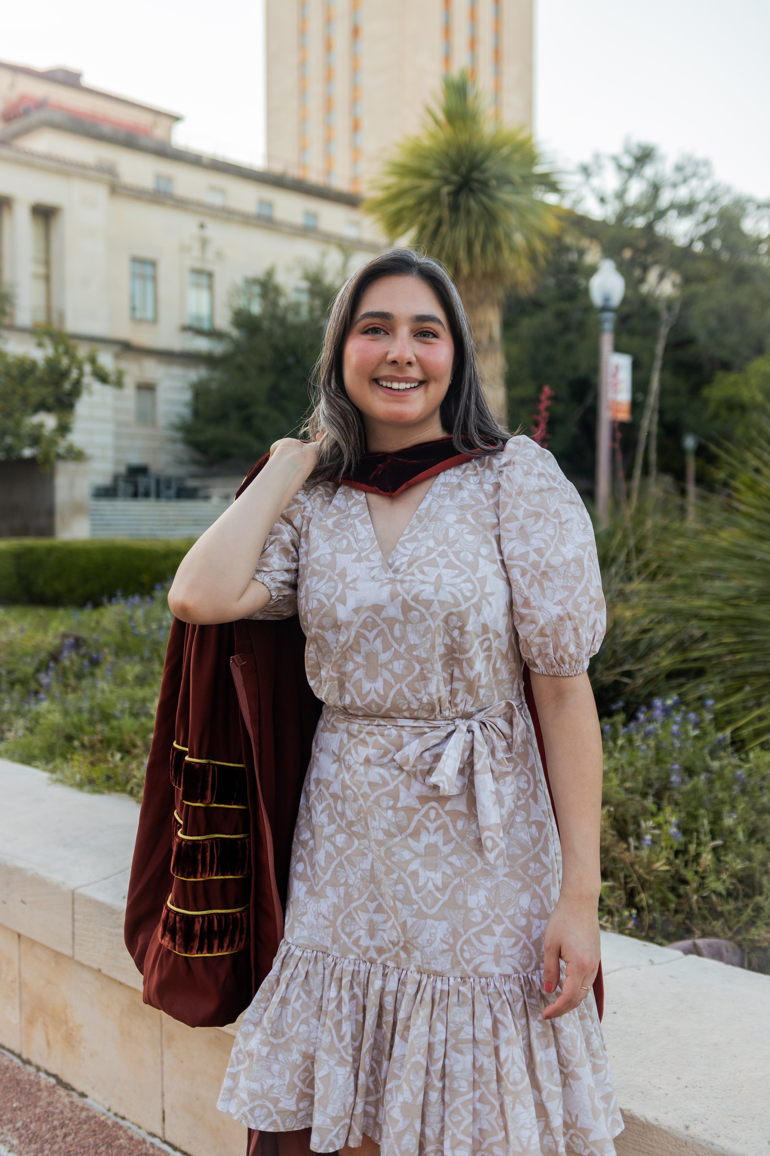 Paola’s graduation photoshoot at the University of Texas Austin