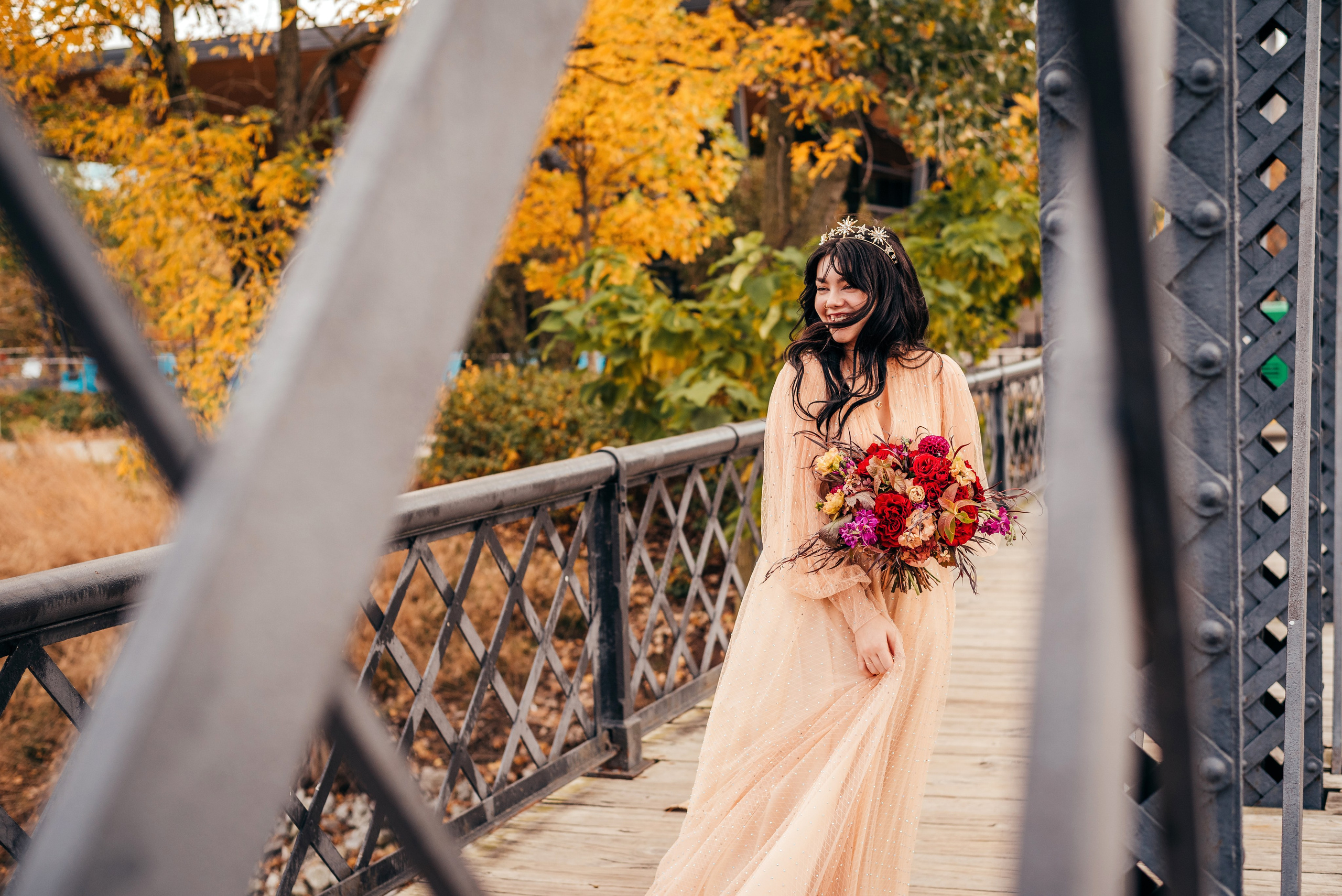 Bold & Dramatic Wedding at The Paper Mill on The Landing | Fort Wayne Wedding Photographer. Alexandria Danielle Photography | Fort Wayne & Indianapolis Wedding Photographer