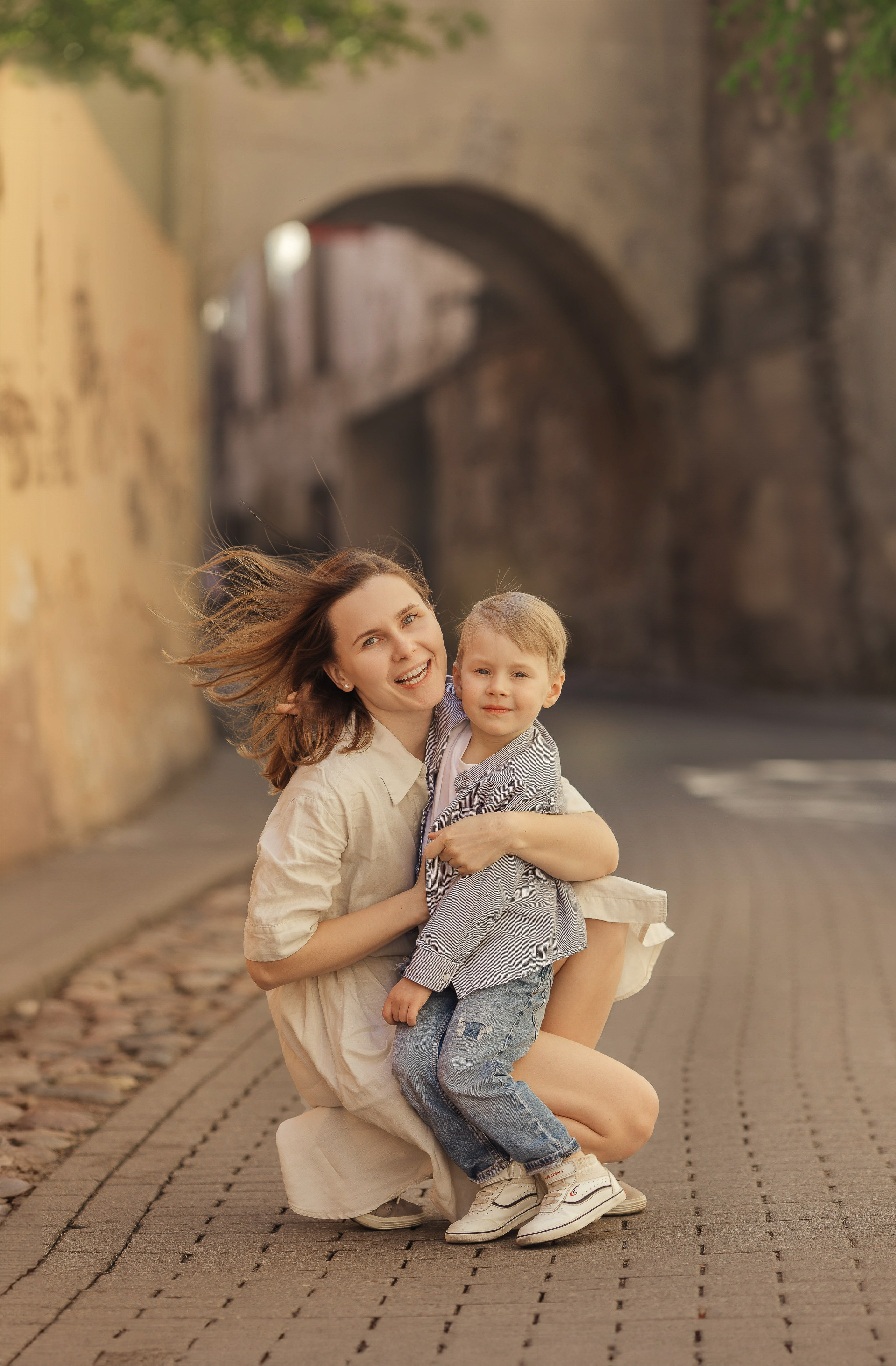 Семейная прогулка по старому городу в Вильнюсе. Семейный и детский фотограф в Вильнюсе Светлана Наумова