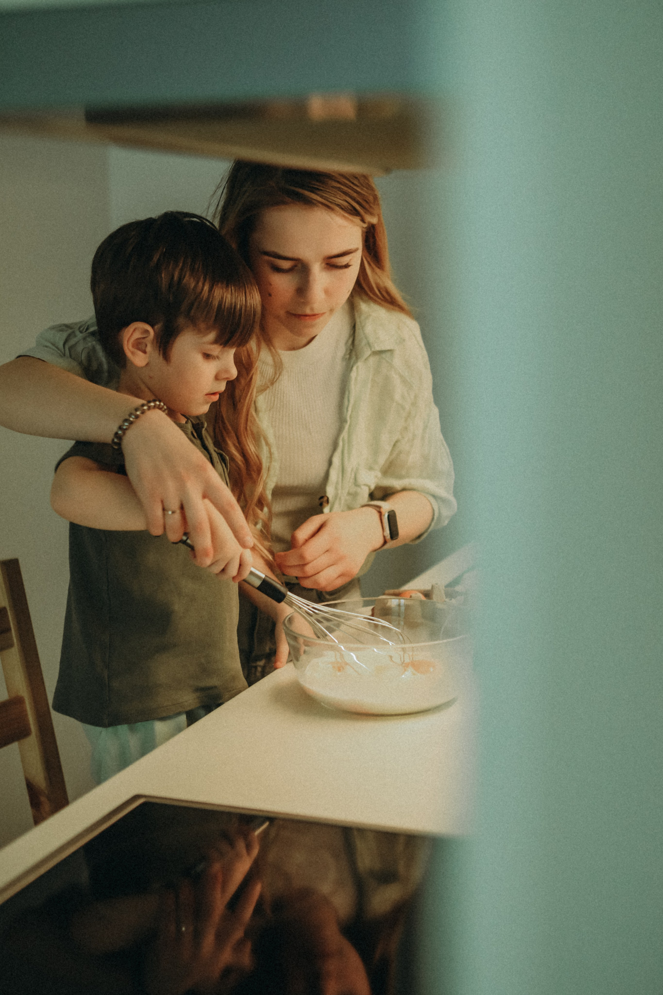 Familie zu Hause. Fotografin Wien Alona Kim