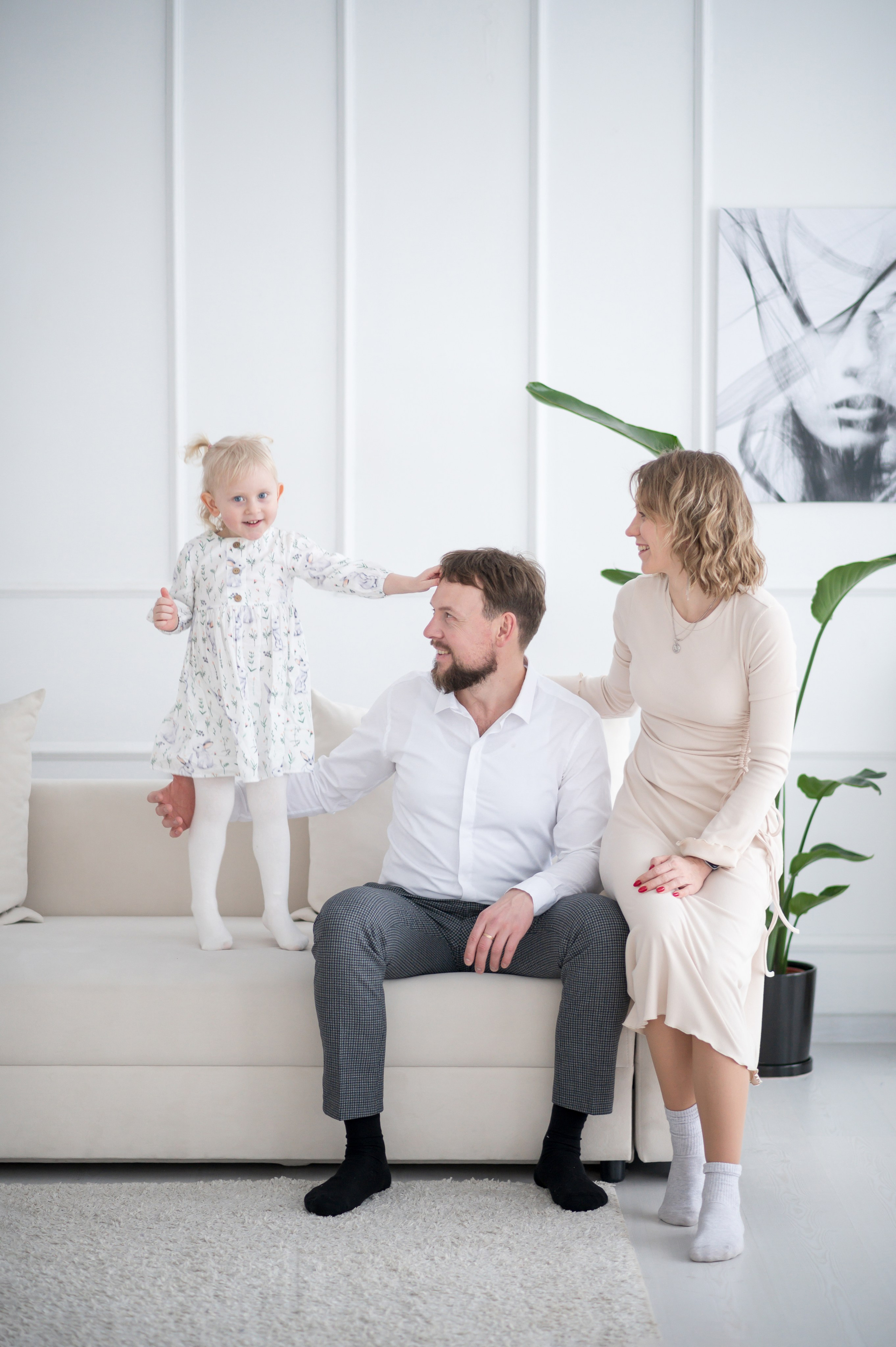 Семейная фотосессия в студии. Семейный и детский фотограф в Минске Надежда Савицкая