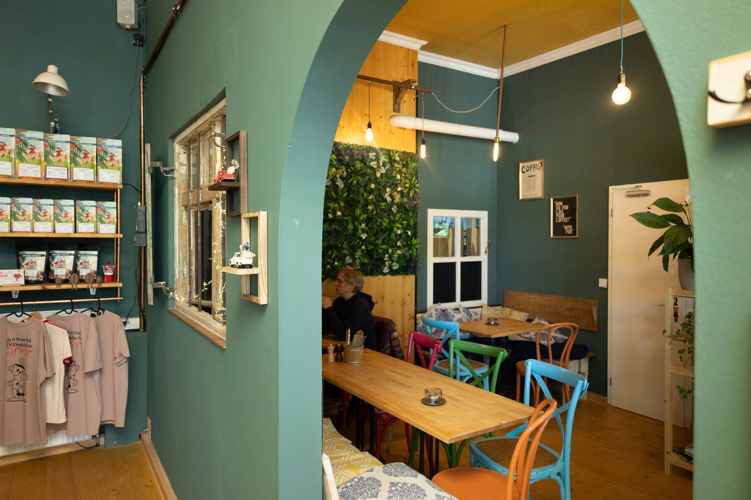 Cafe. Photographer in Munich