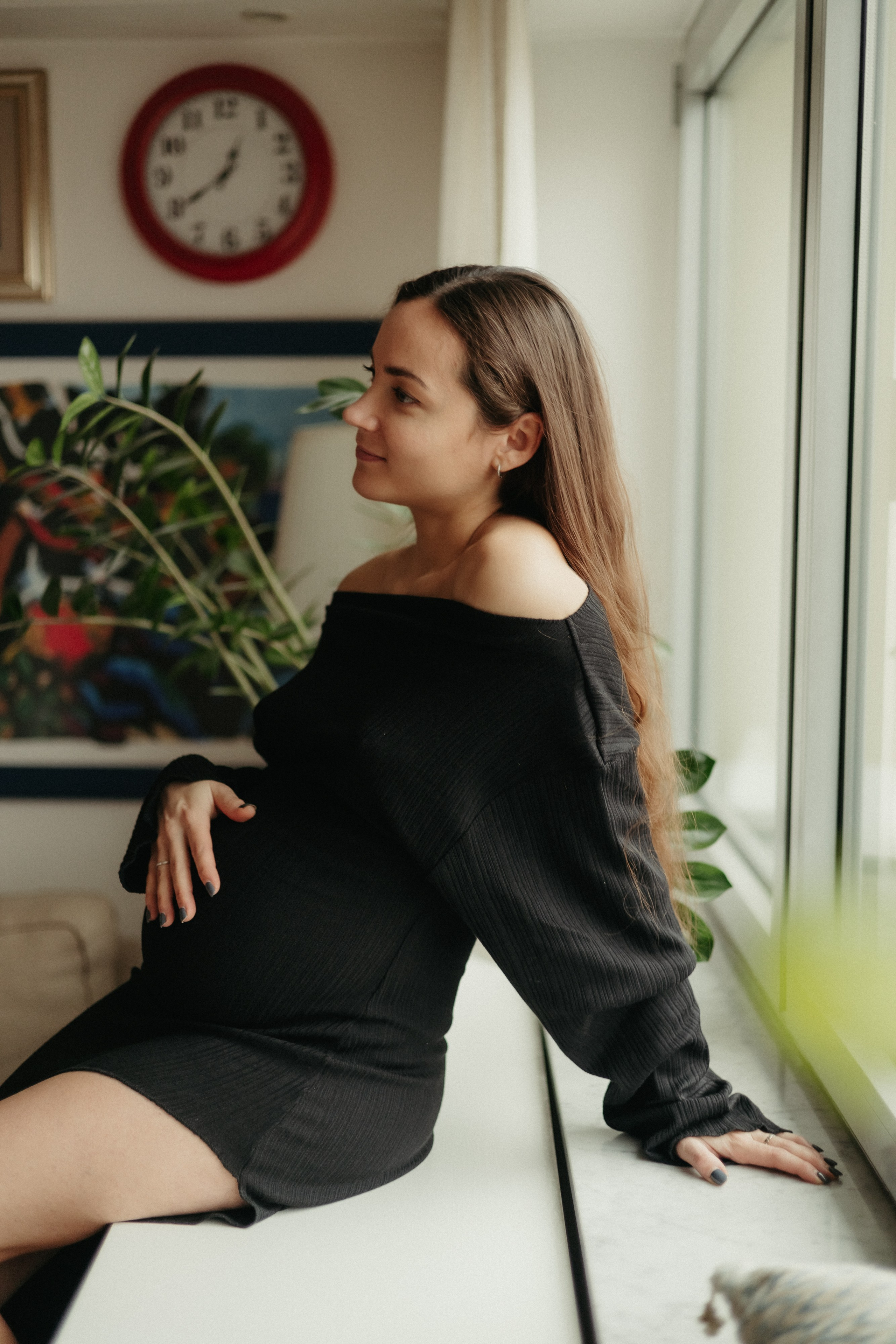 Pregnancy shooting at home. Elena Gorobets. Photographer in Zagreb