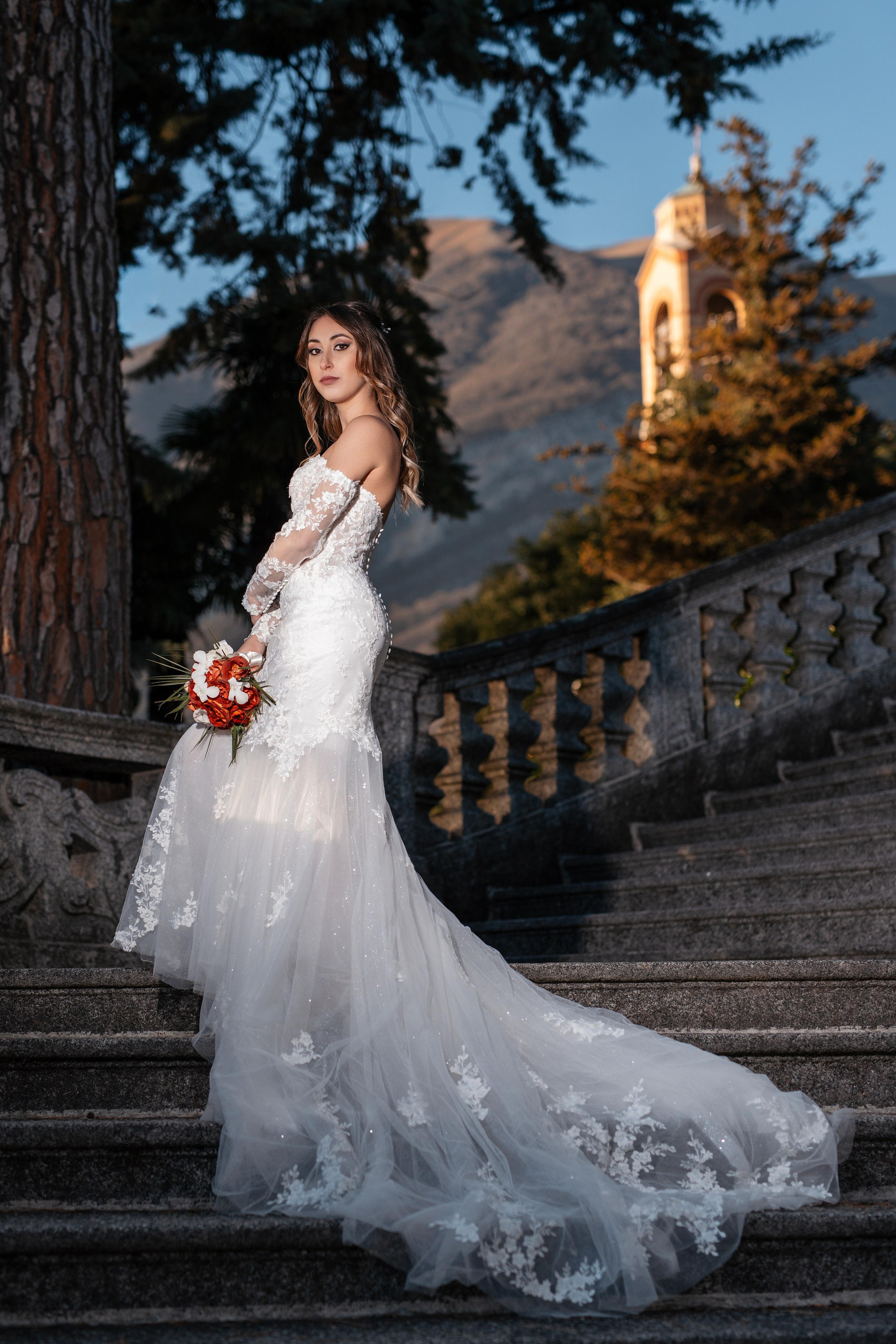 Olivelli Park Elopement on Lake Como. Fotografo matrimonio Lago di Como Ferrari Media Production