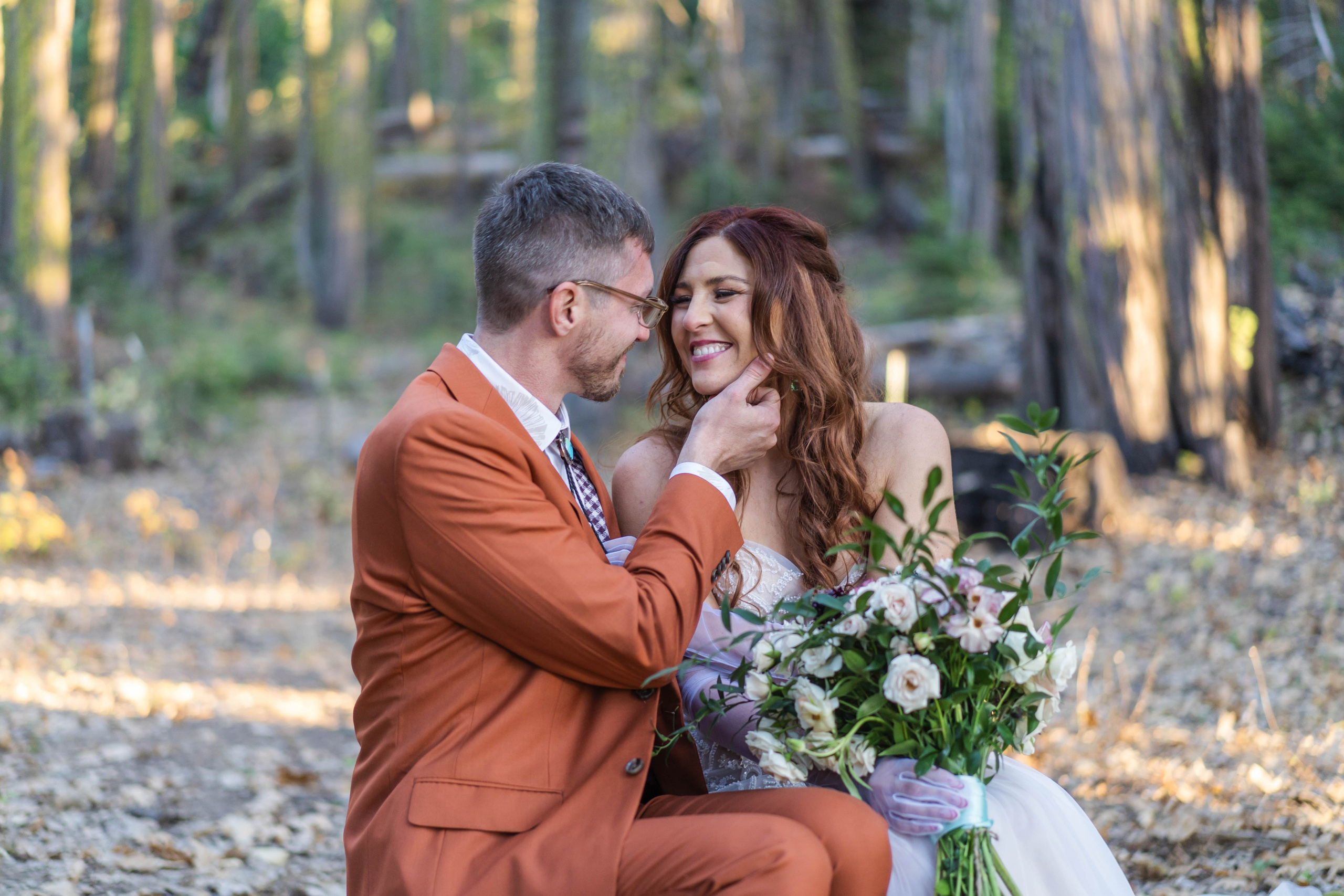 Wedding in forest. Cinematic Wedding & Elopement Photography in Los Angeles | Inspired by Indie Film & Real Life
