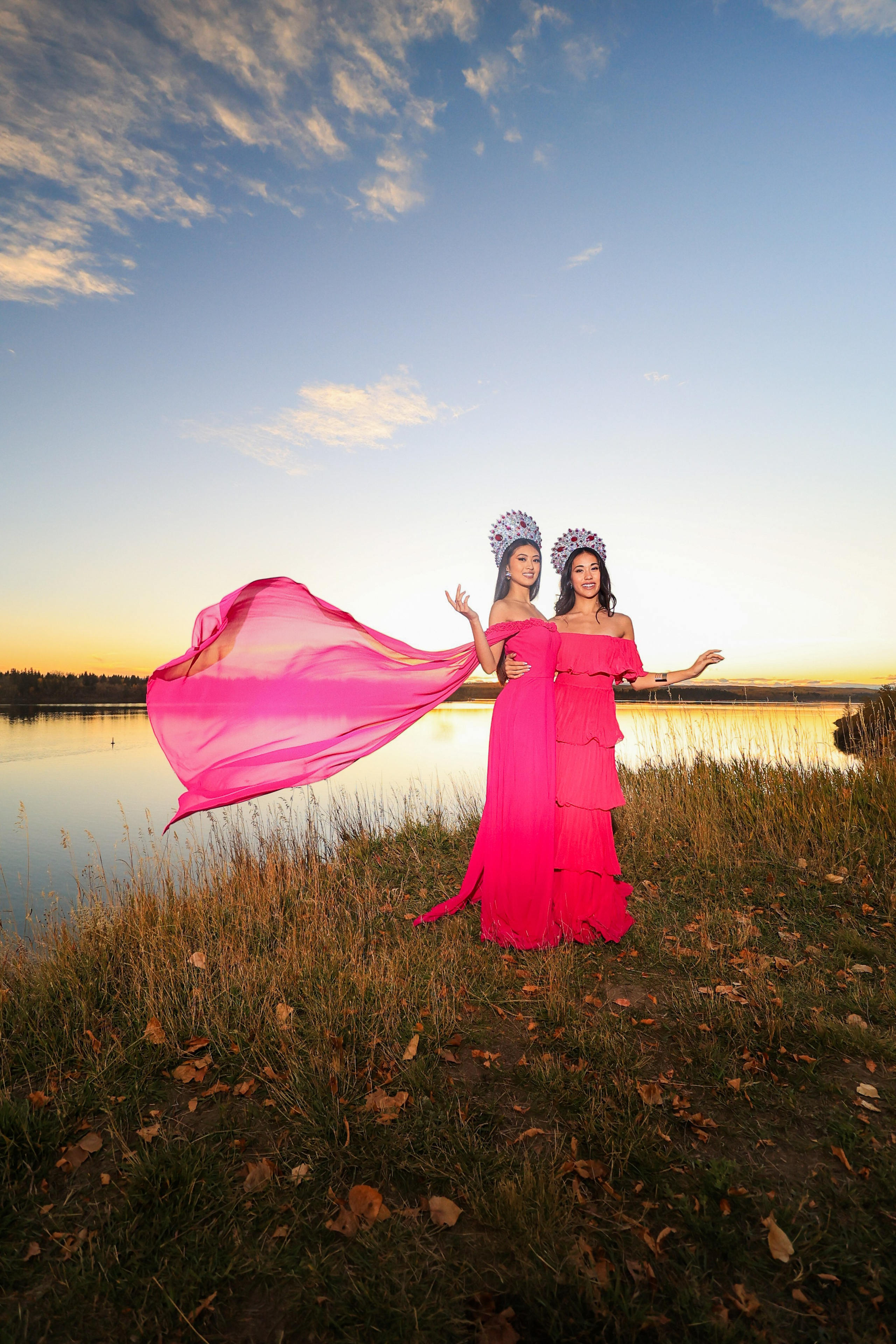 A Heartfelt Thank You to the Enchanting Princesses: Sidney Jean Victoria & Lana Collantes. ProFly.club — Professional aerial filming in Calgary