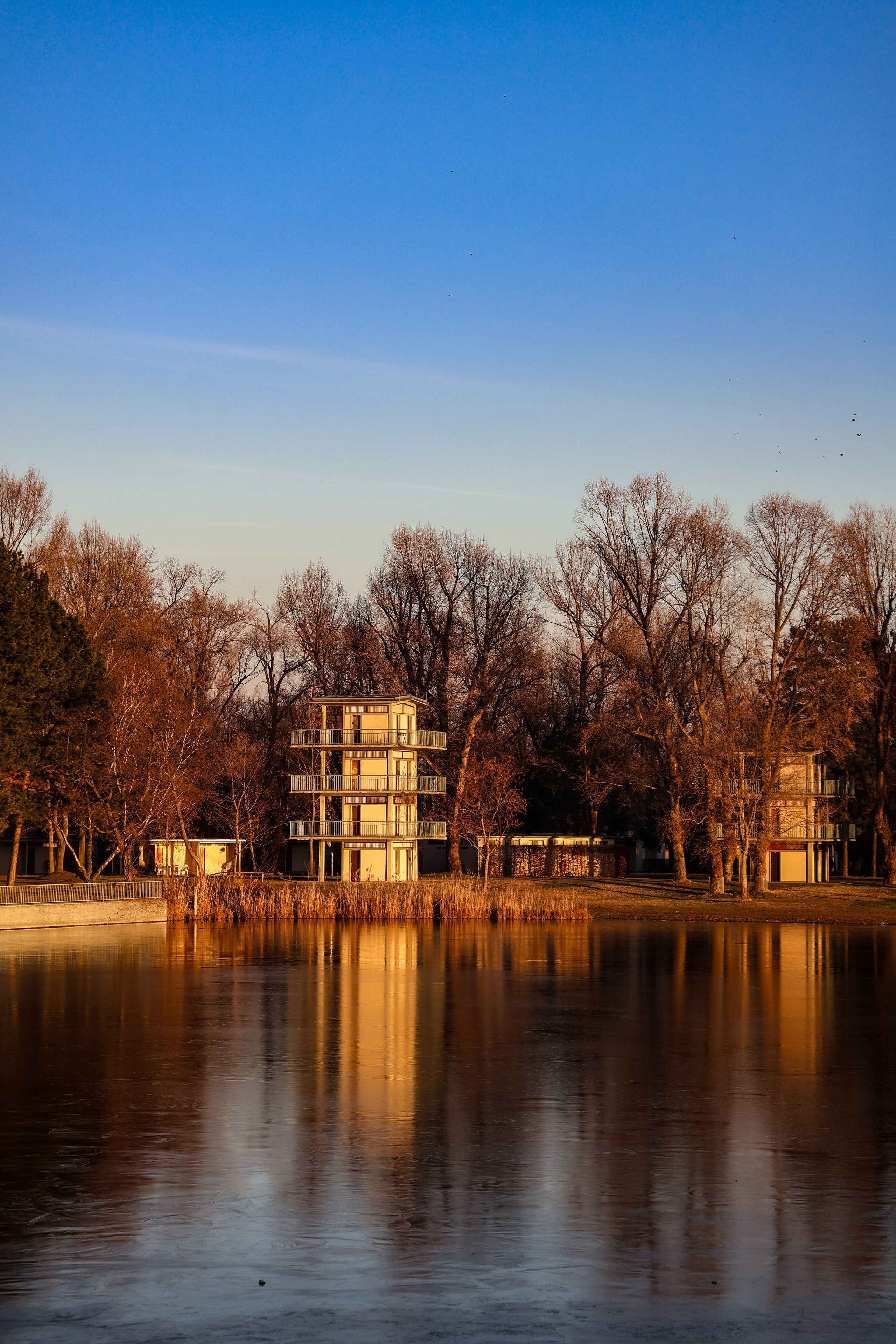 Buildings at the Danube
