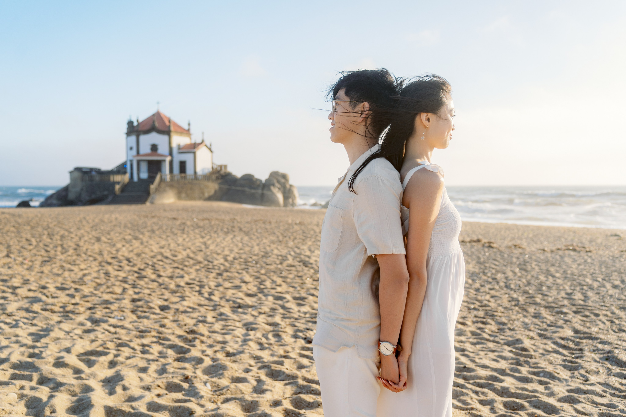 Ethan & Esther near Capela do Senhor da Pedra. Porto Travel Photographer | Couples & Vacation Photos in Portugal — WePortugal