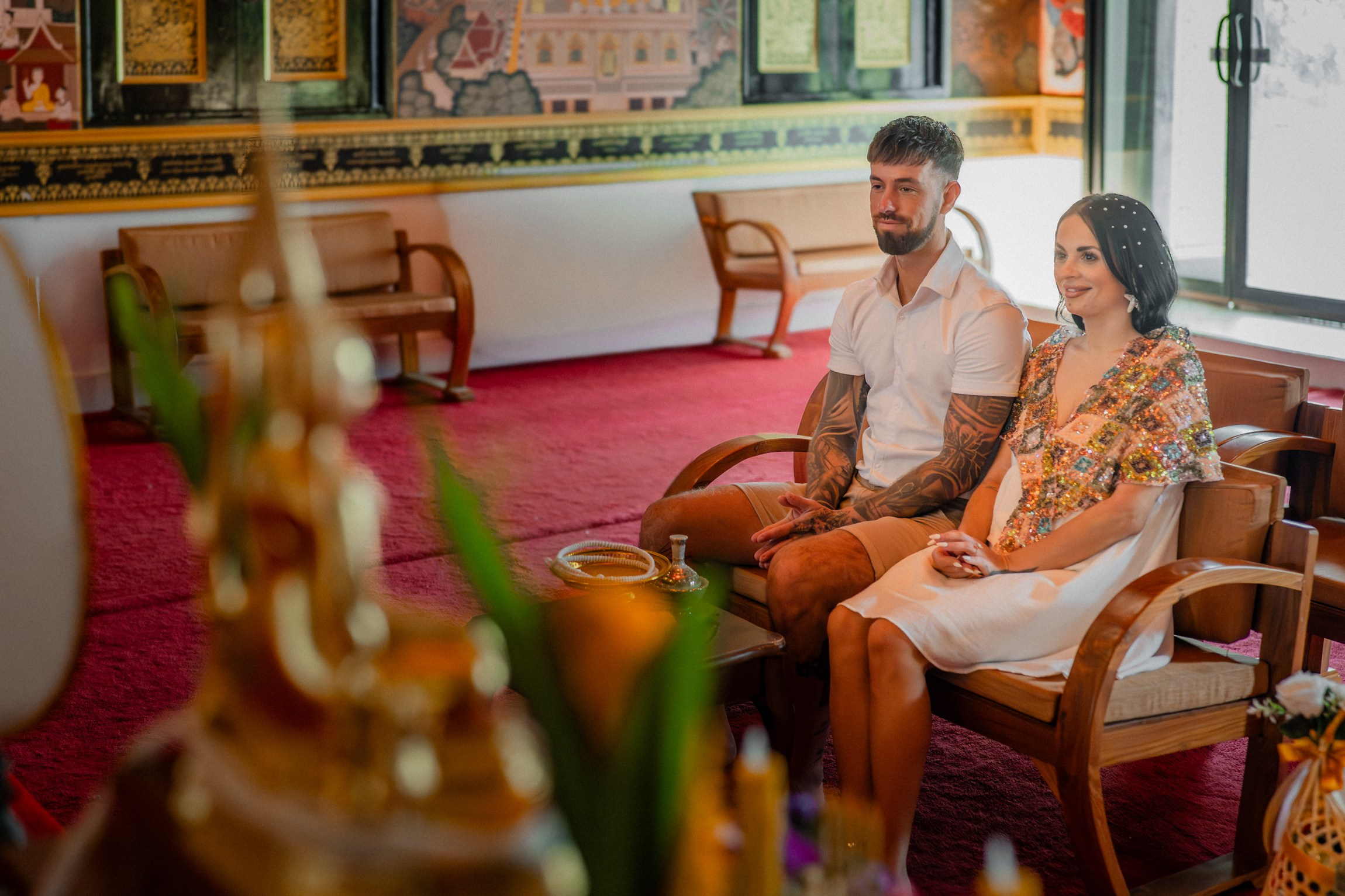 Georgia and Ben. Буддийская свадебная церемония на Самуи, Таиланд