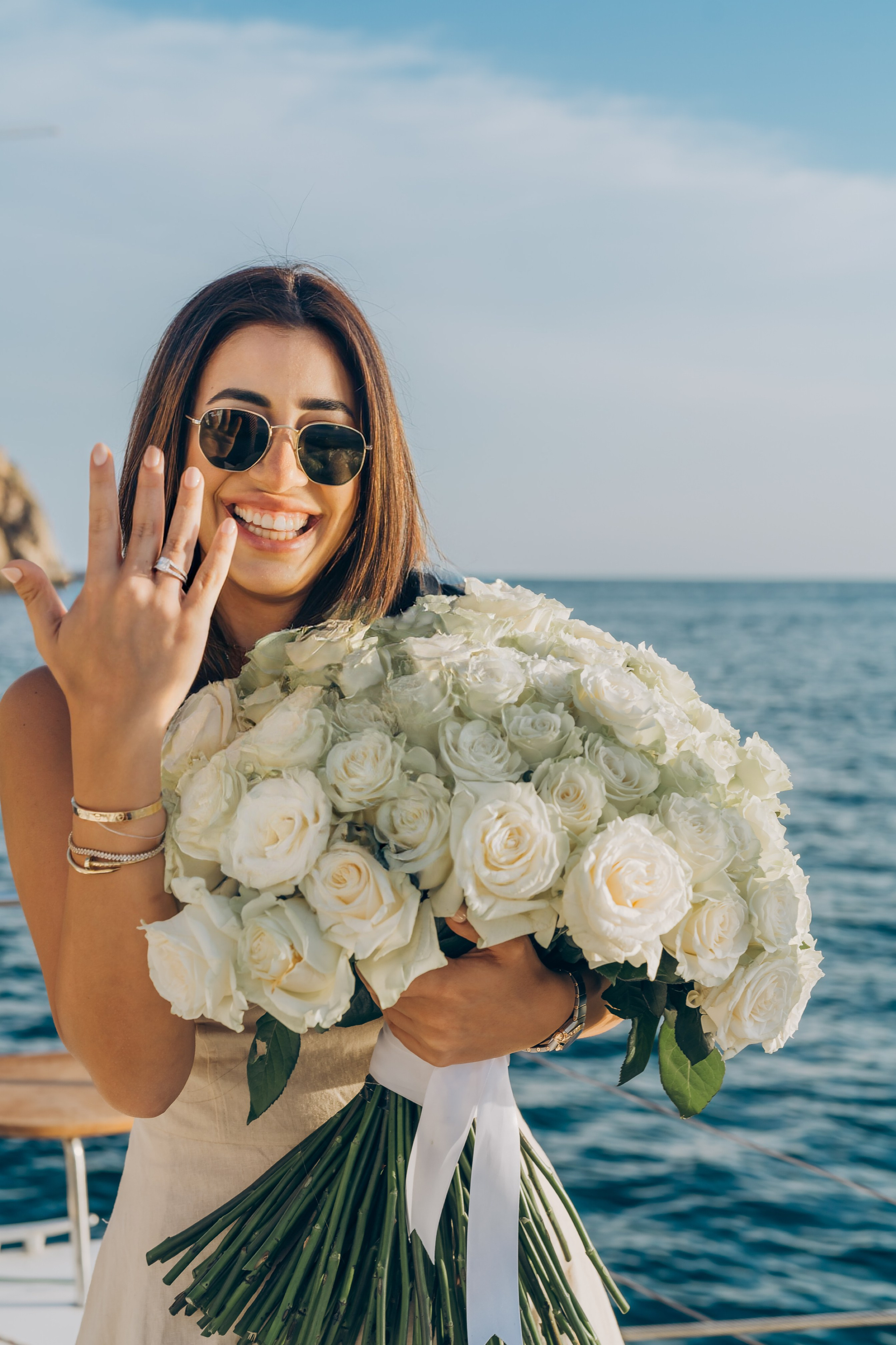 Engagement on a yacht at sunset. Фотограф у Пальма де Майорка