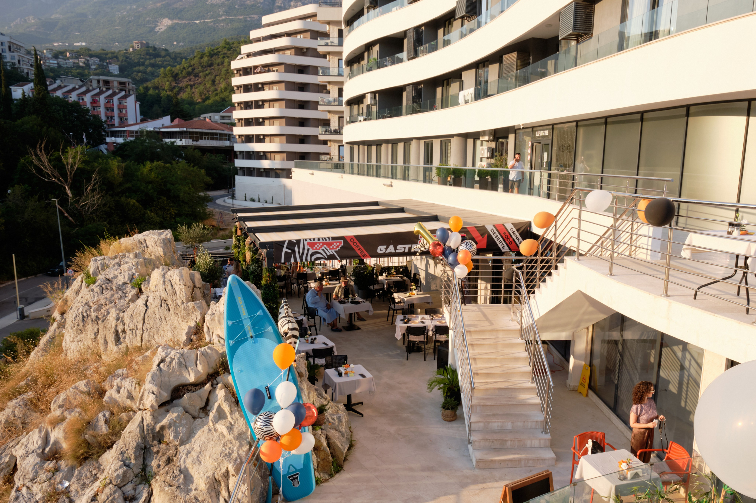 Photo report from the Zebra Restaurant’s birthday celebration. Becici, Montenegro. Photographer, photo artist Alena Novgorodtseva