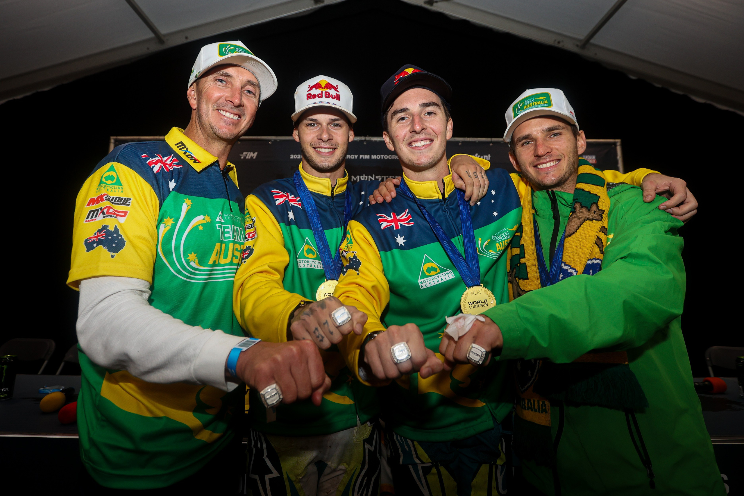 Team Australia MXoN Matterly Basin 2024 ring Motocross of Nations