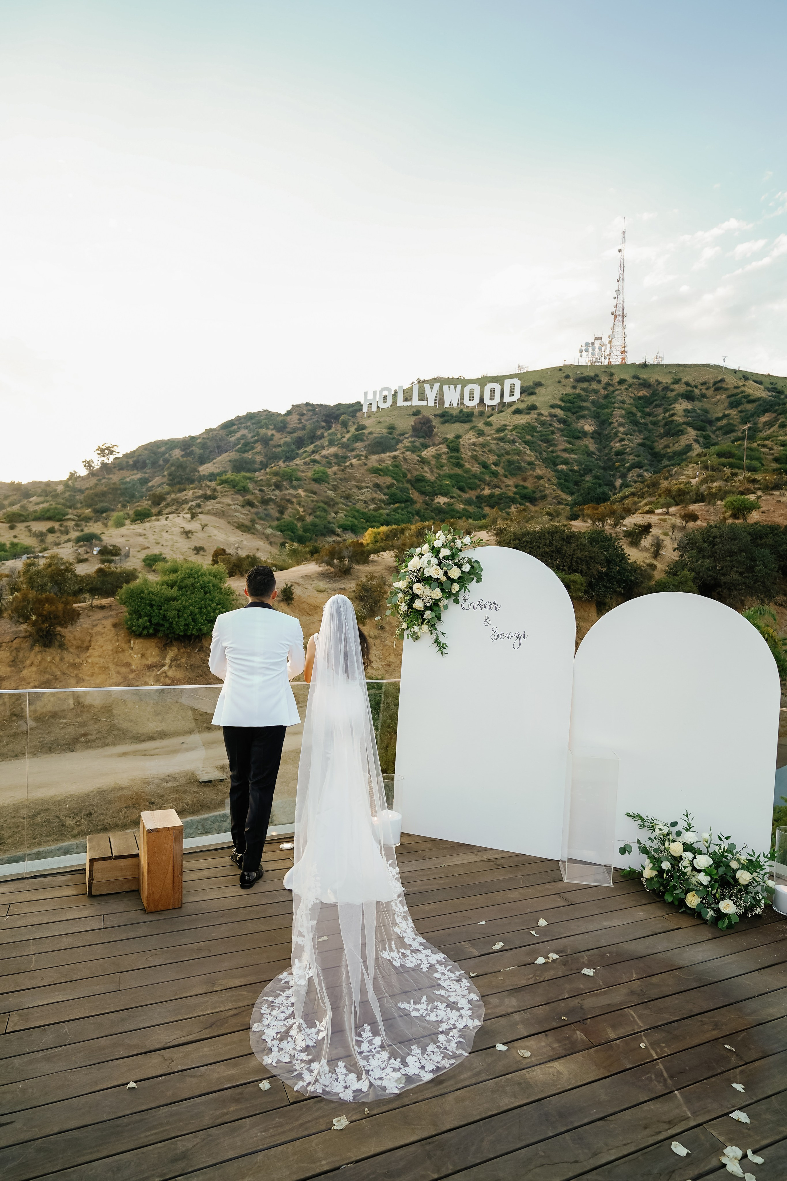 Wedding at the Hollywood Sign Venue, Los Angeles, California. Wedding Photography & Videography Team in California, Los Angeles, San Francisco, San Diego and Travel
