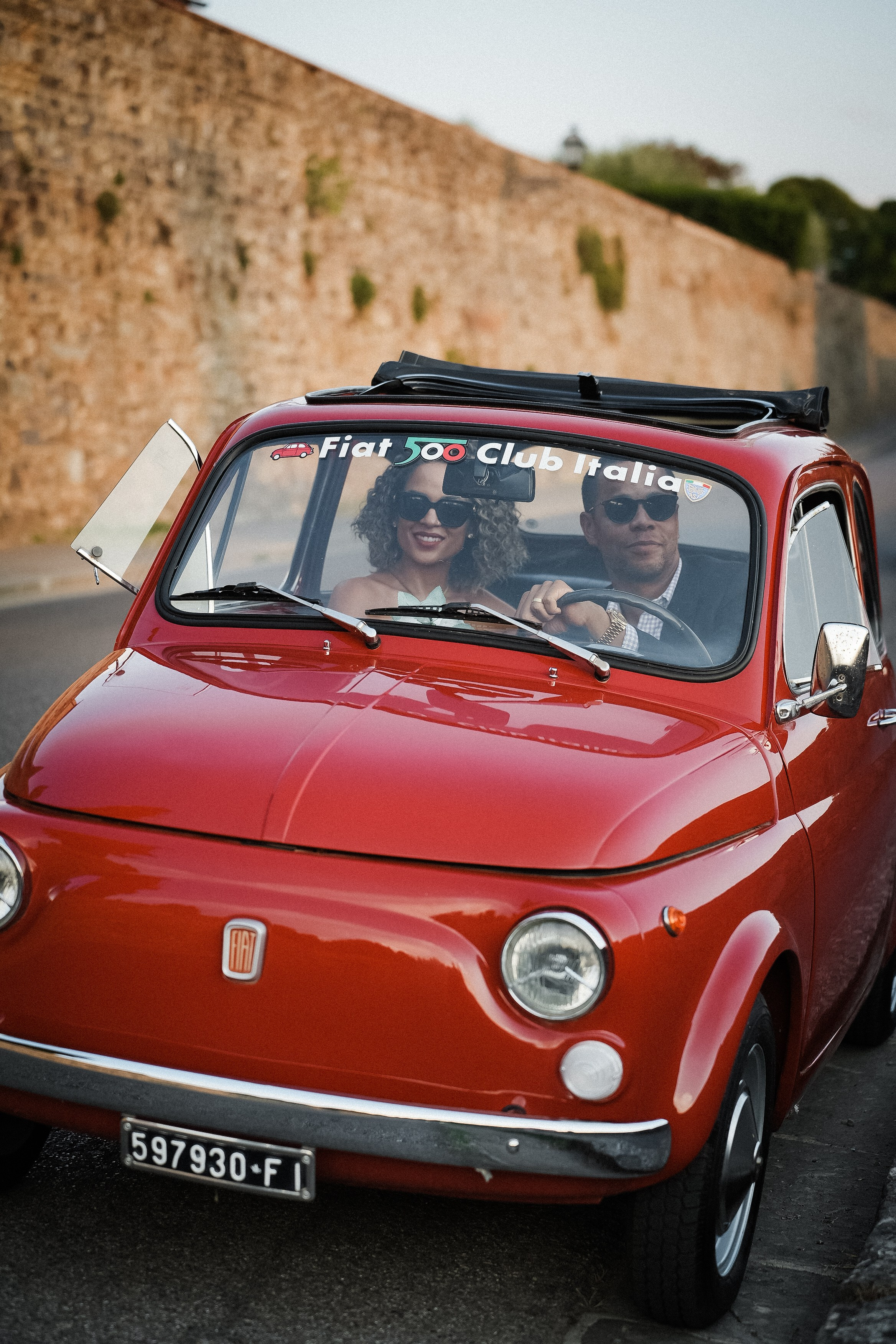 FIAT 500. Wedding Photographer in Italy