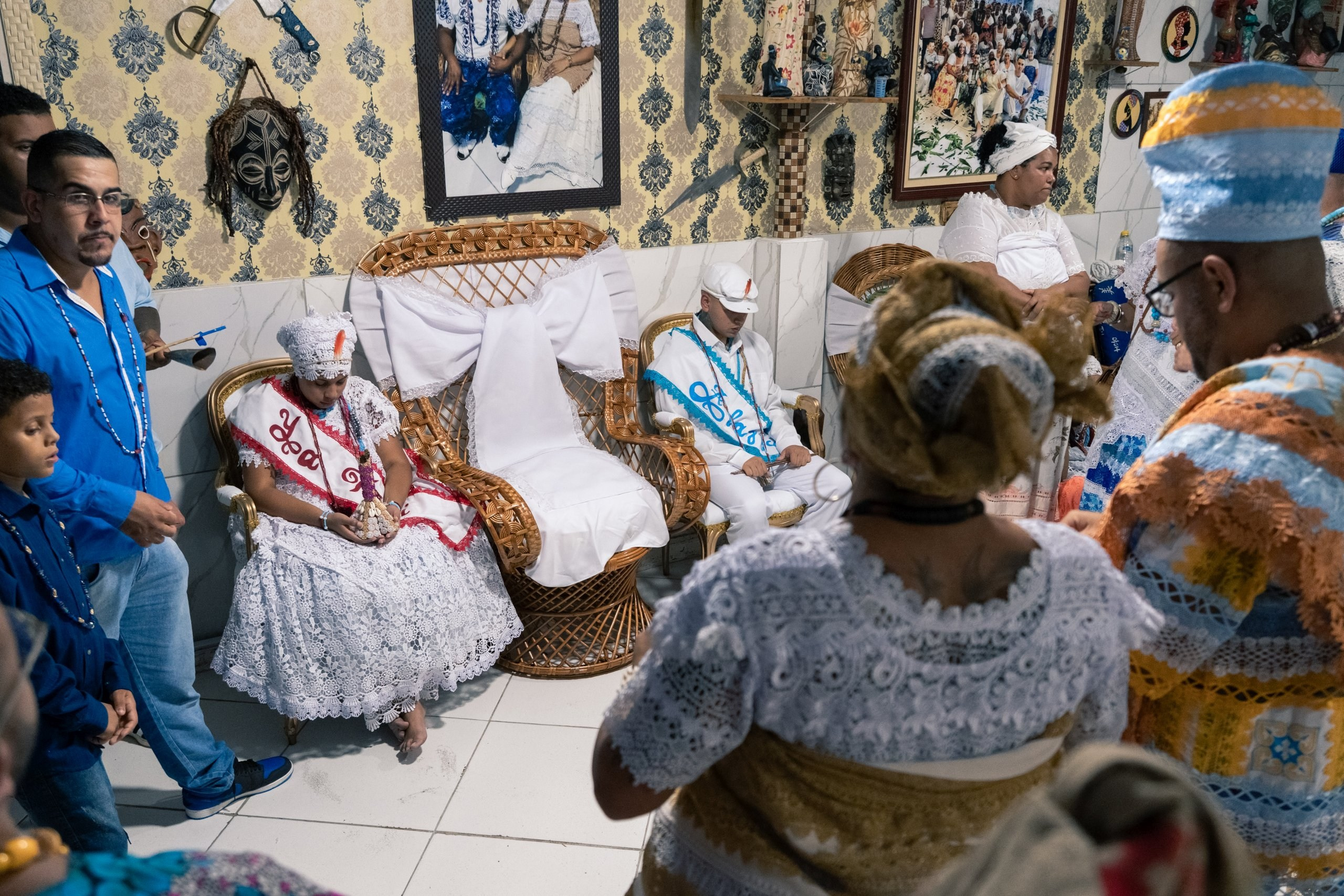 19/04/2025 — Iniciação Oloyê Pablo, Ajoyê Maria Júlia e Iyawo Arthur. Aladá Produções