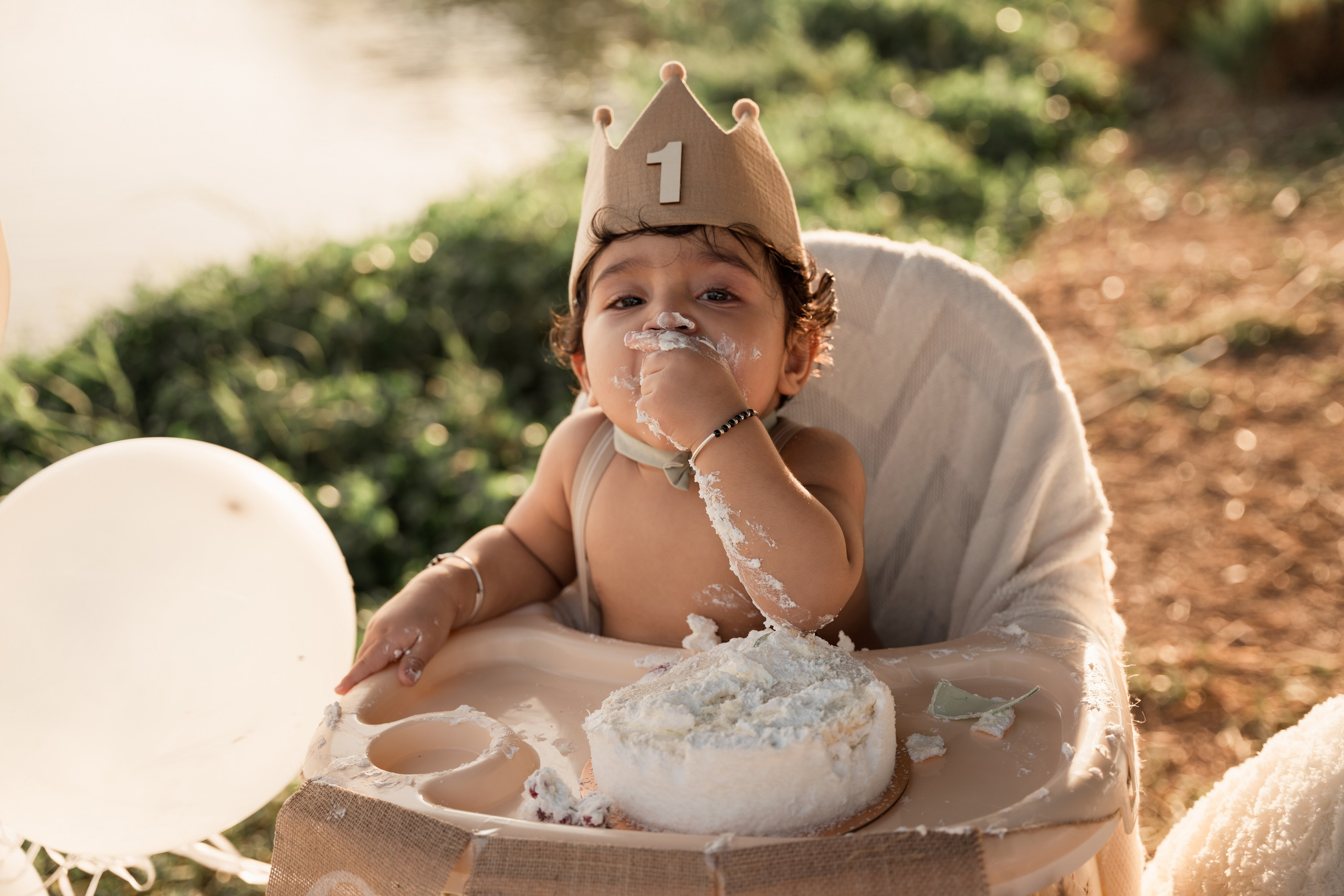 Cake smash. Angela Iakovleva — Family Photographer in Dubai