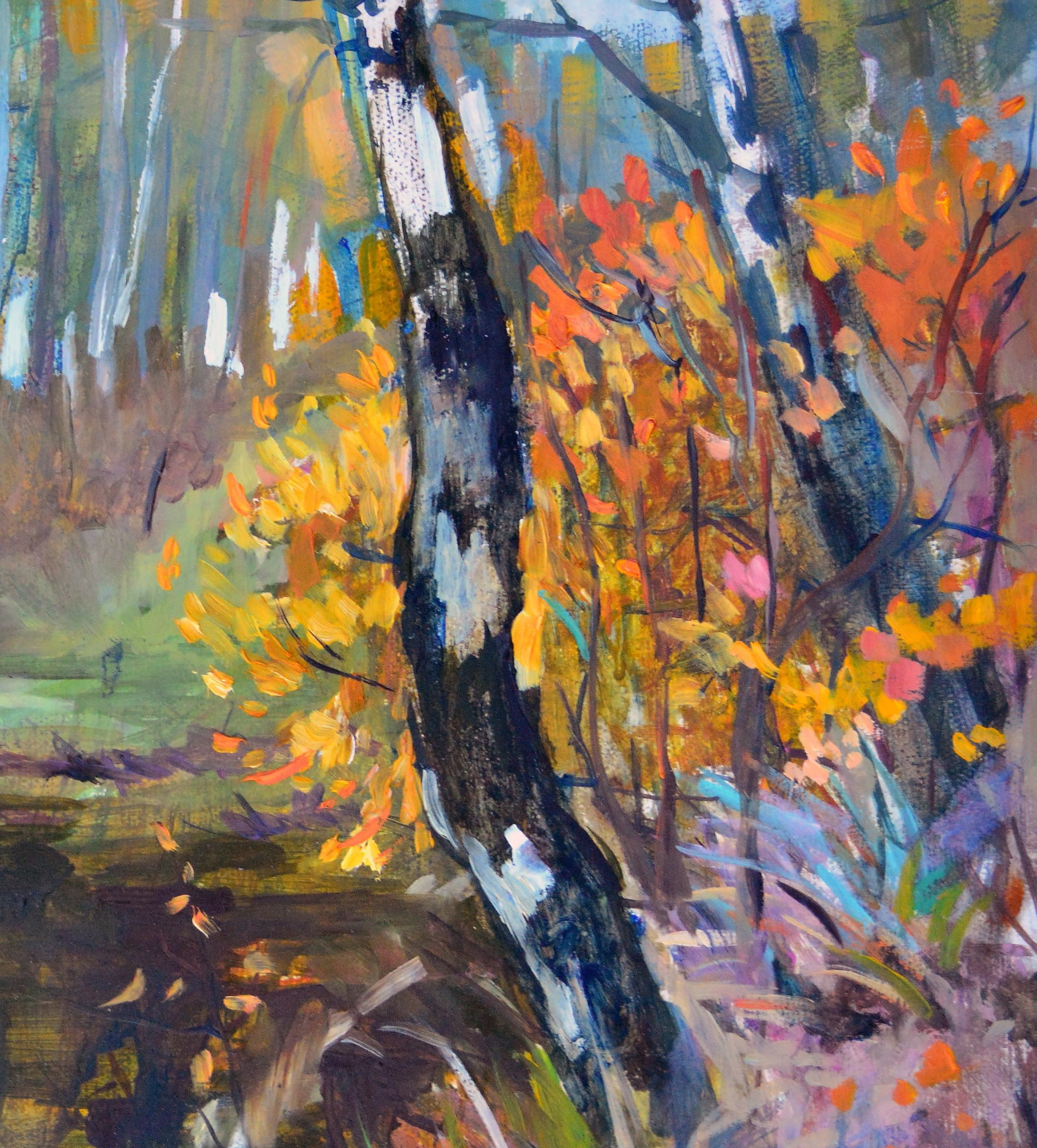 «Forest Lake». Художник живописец Савелова Ольга