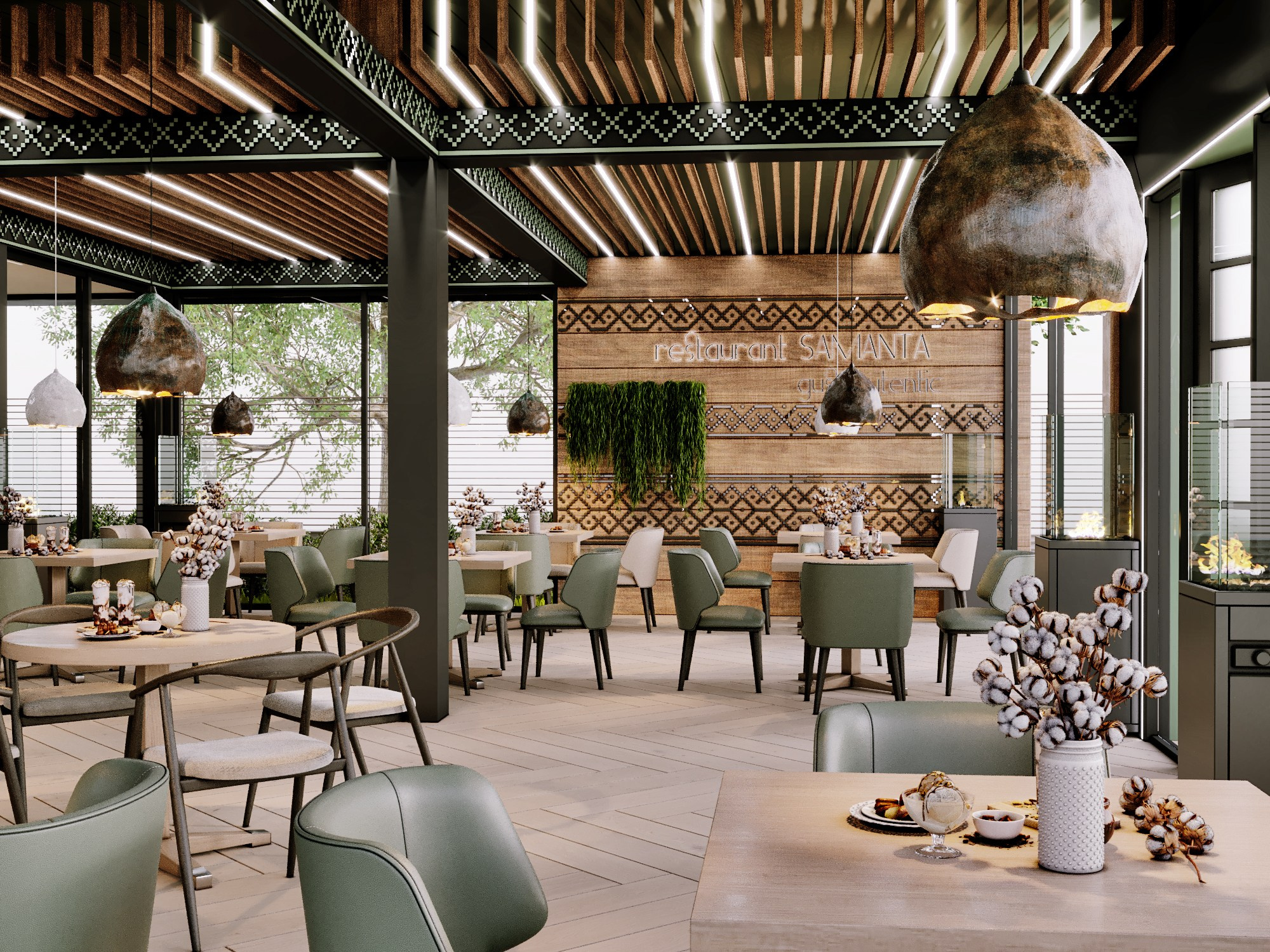 Ресторан традиционной молдавской кухни. Piatra Neamț, România. Архитектор, дизайнер интерьера, декоратор