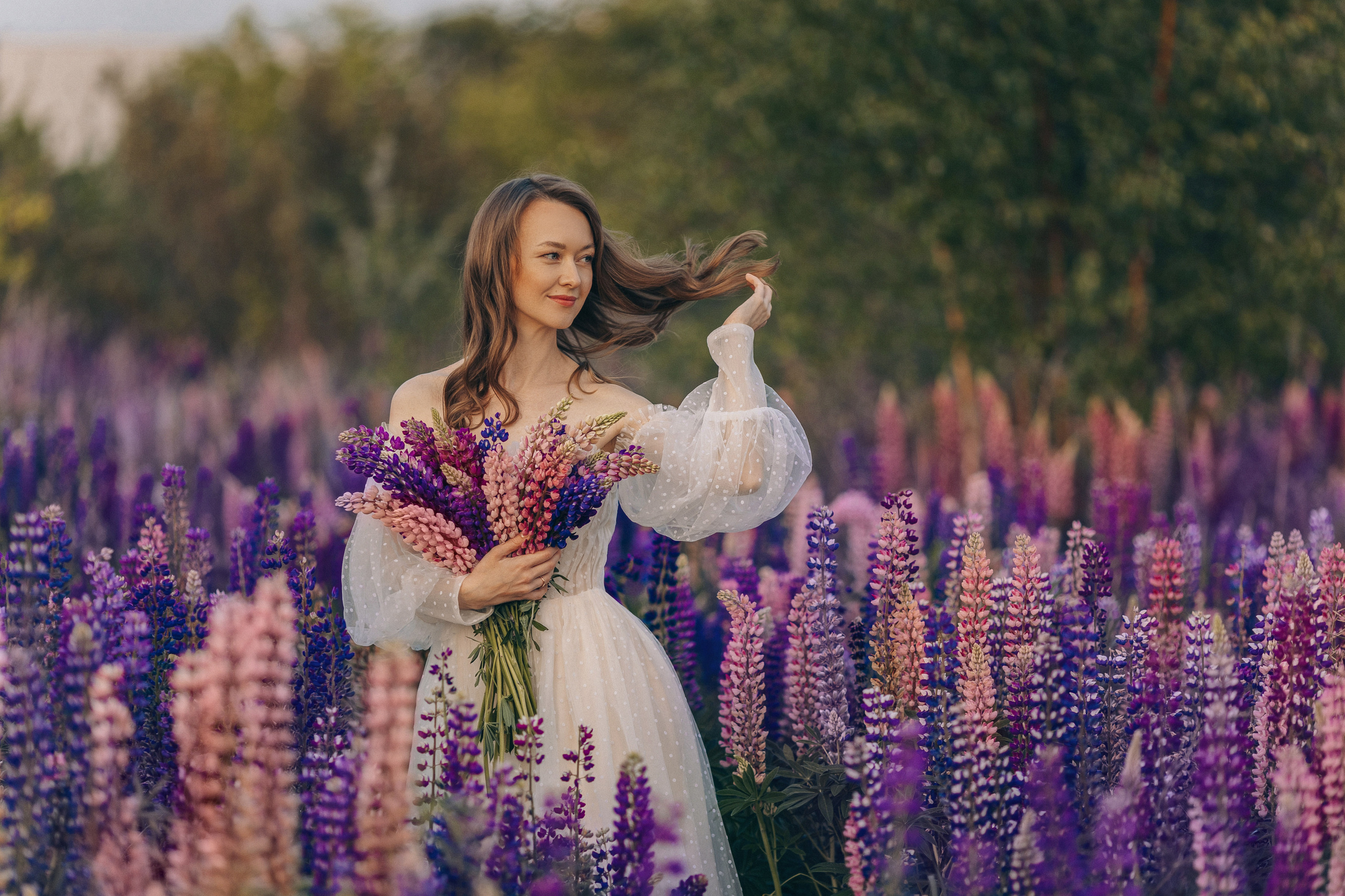 Фотосессии в цветущих люпиновых полях в Таллинне. Фотограф в Таллинне — портретные, семейные и детские фотосессии