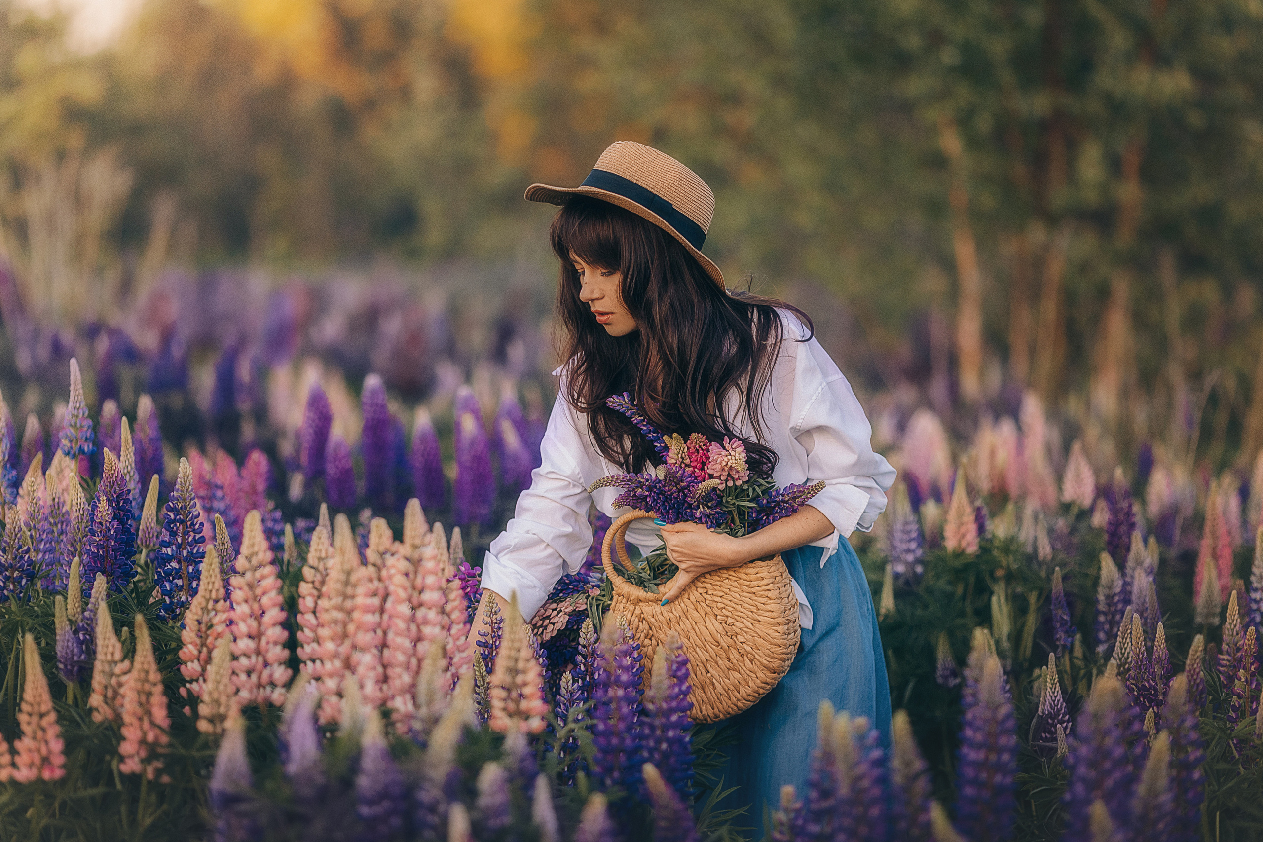 Фотосессии в цветущих люпиновых полях в Таллинне. Фотограф в Таллинне — портретные, семейные и детские фотосессии