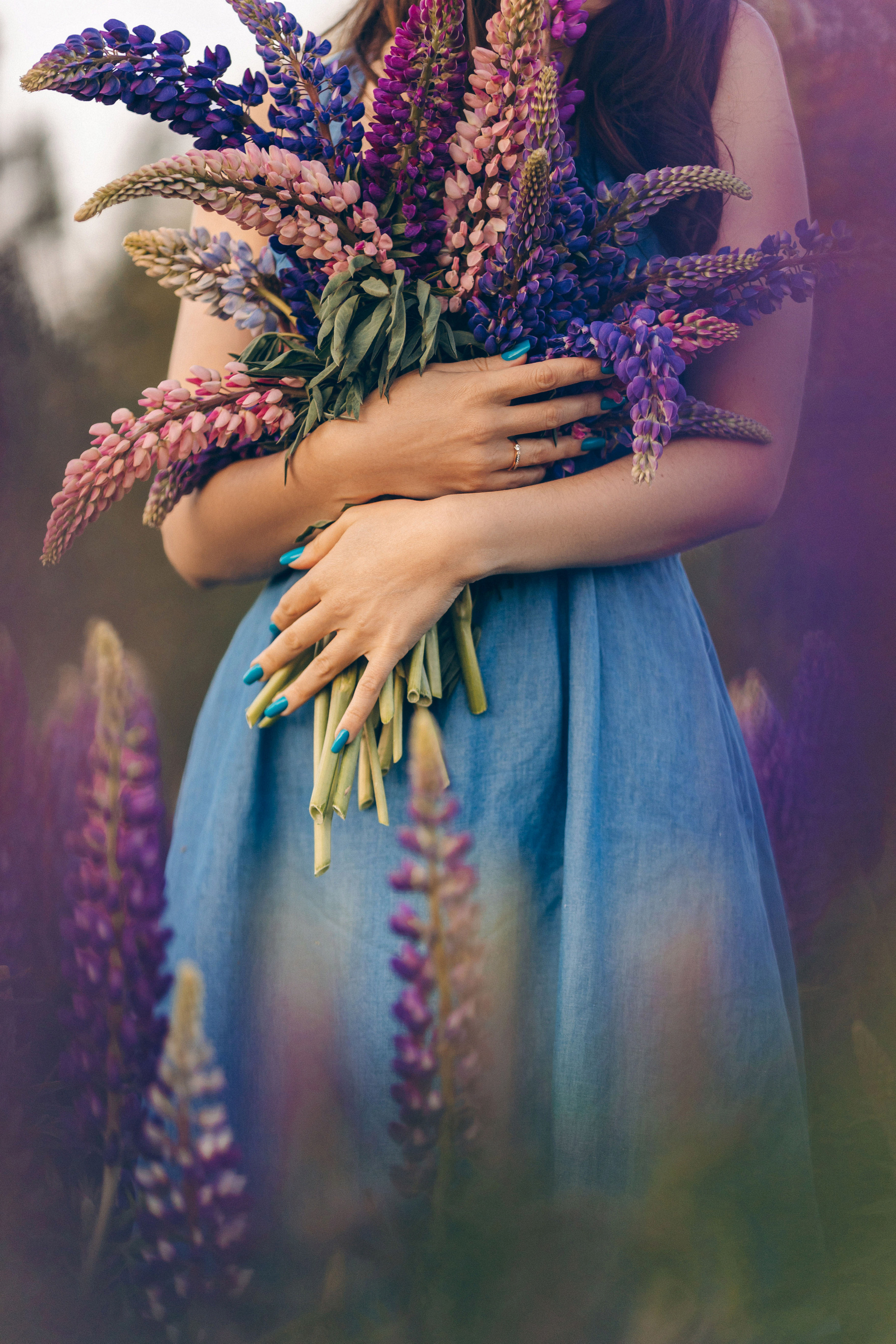 Фотосессии в цветущих люпиновых полях в Таллинне. Фотограф в Таллинне — портретные, семейные и детские фотосессии