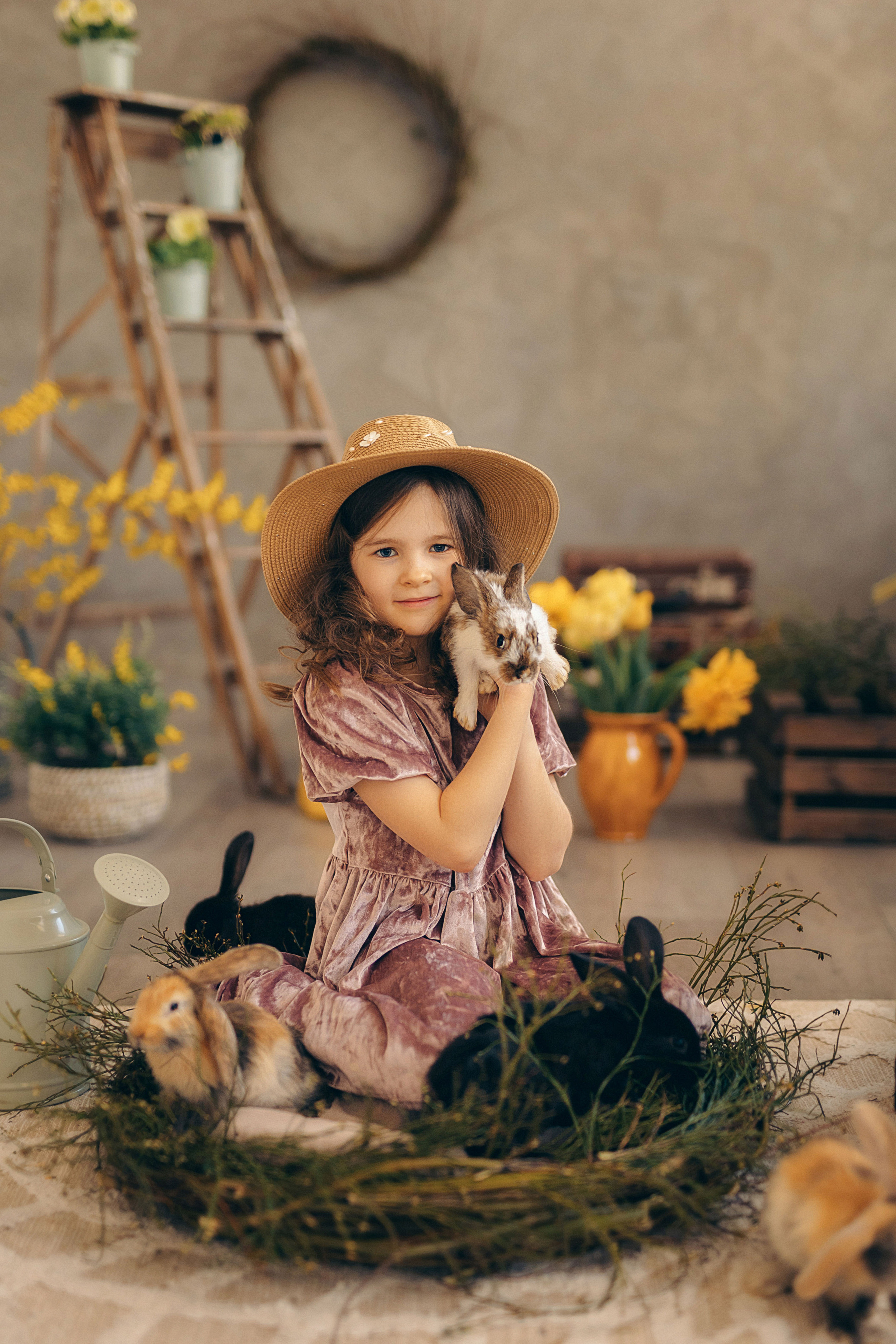 Детский фотопроект с животными в Таллинне. Фотограф в Таллинне — портретные, семейные и детские фотосессии