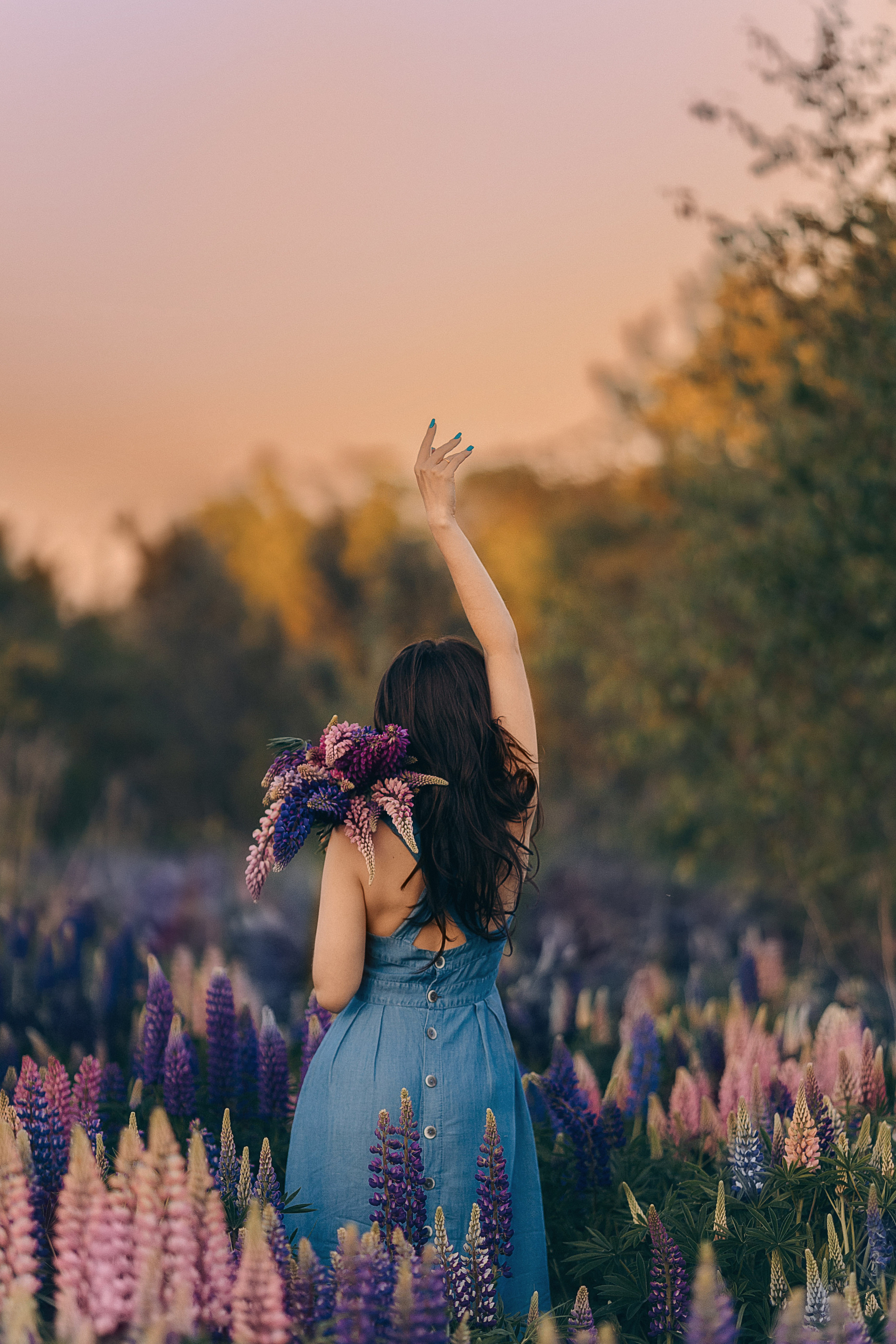 Фотосессии в цветущих люпиновых полях в Таллинне. Фотограф в Таллинне — портретные, семейные и детские фотосессии