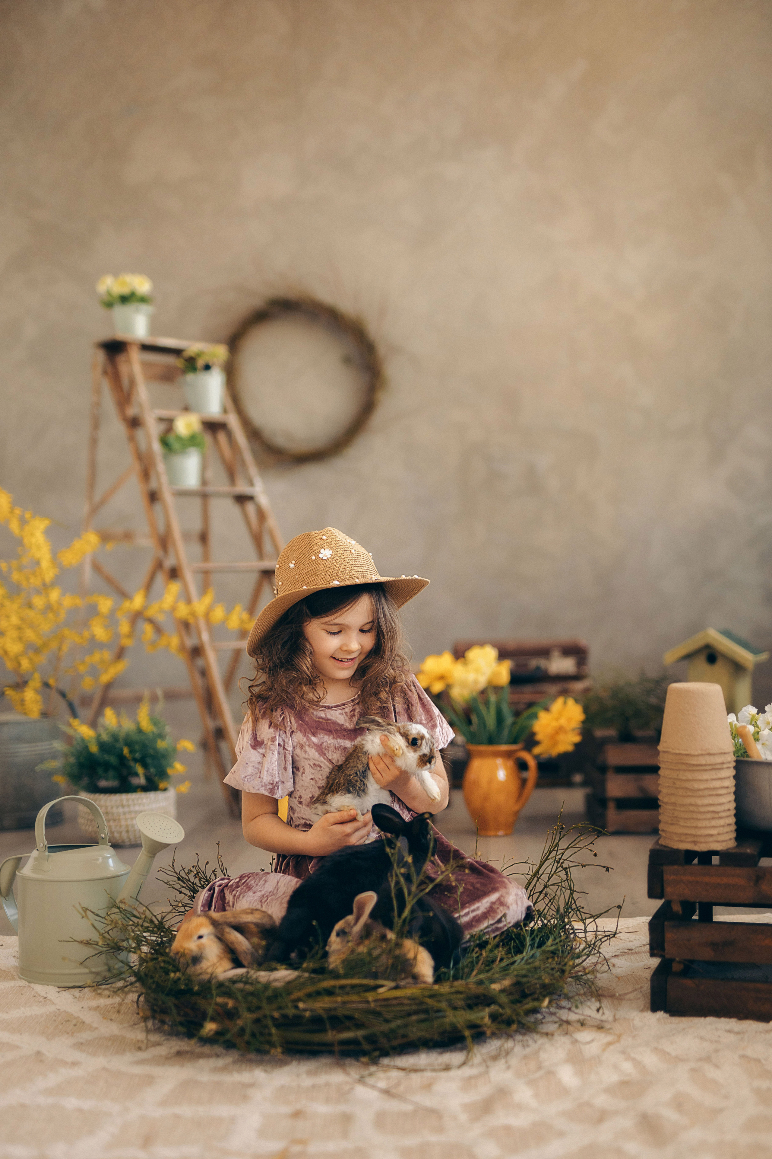 Детский фотопроект с животными в Таллинне. Фотограф в Таллинне — портретные, семейные и детские фотосессии