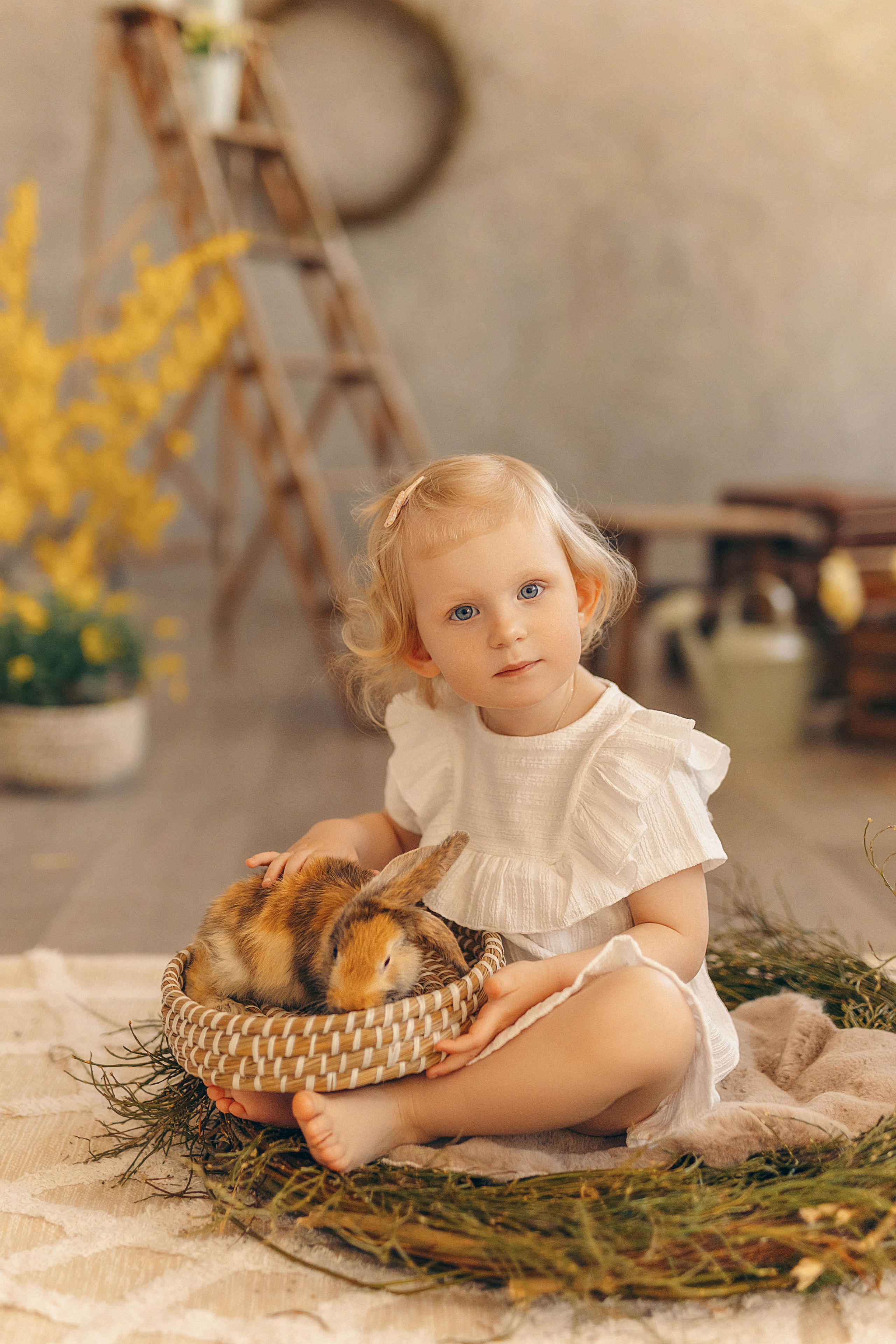 Детский фотопроект с животными в Таллинне. Фотограф в Таллинне — портретные, семейные и детские фотосессии