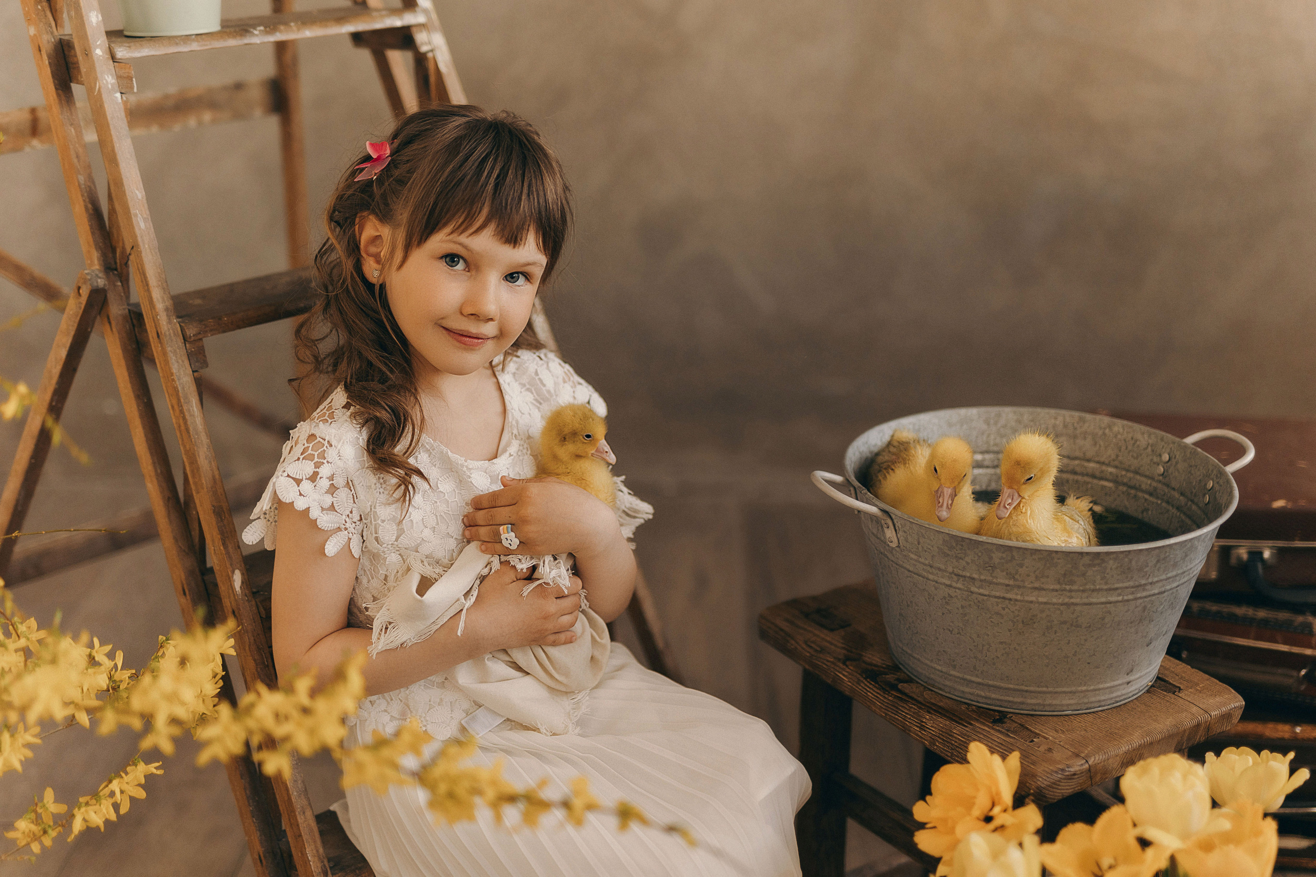 Детский фотопроект с животными в Таллинне. Фотограф в Таллинне — портретные, семейные и детские фотосессии