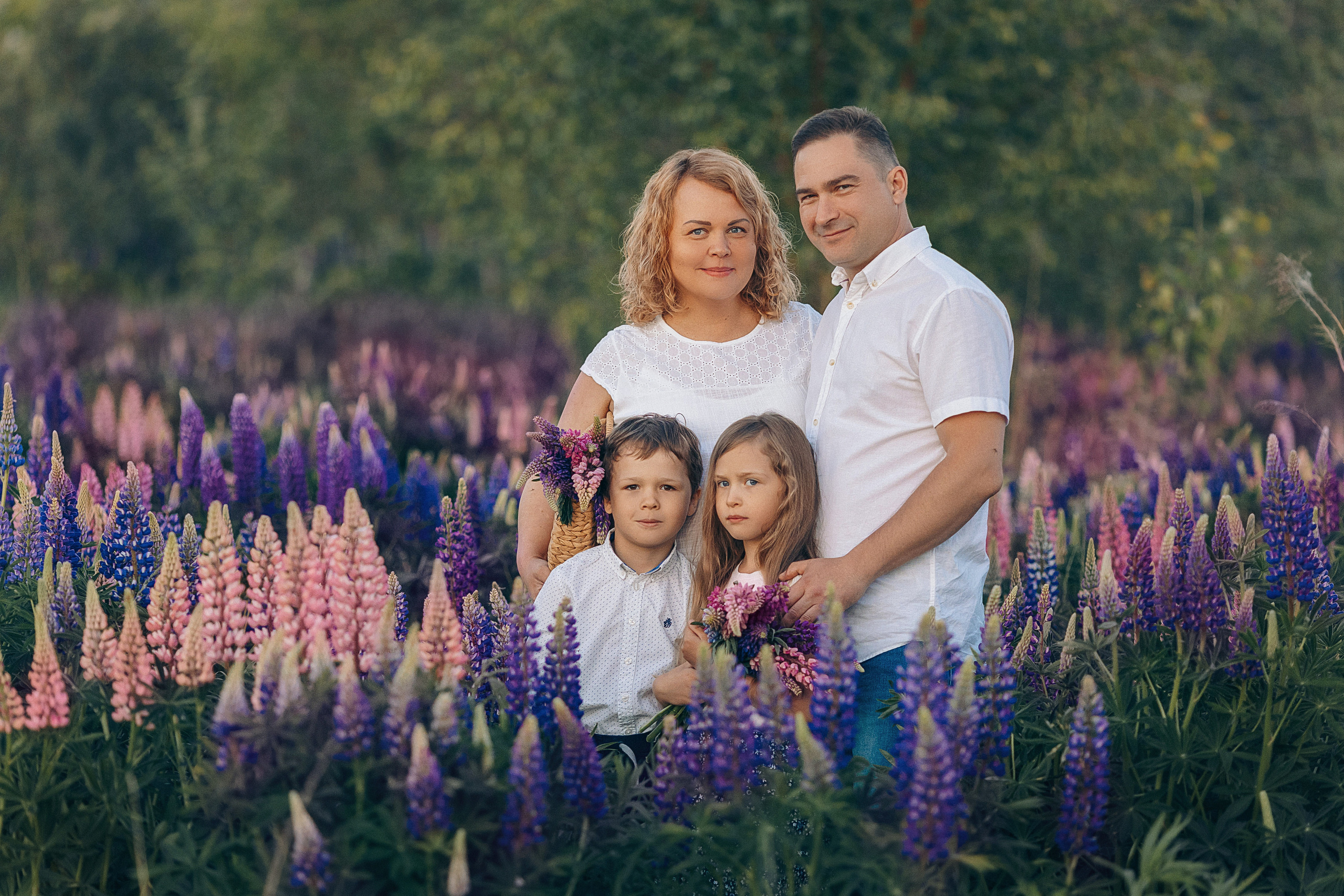 Фотосессии в цветущих люпиновых полях в Таллинне. Фотограф в Таллинне — портретные, семейные и детские фотосессии