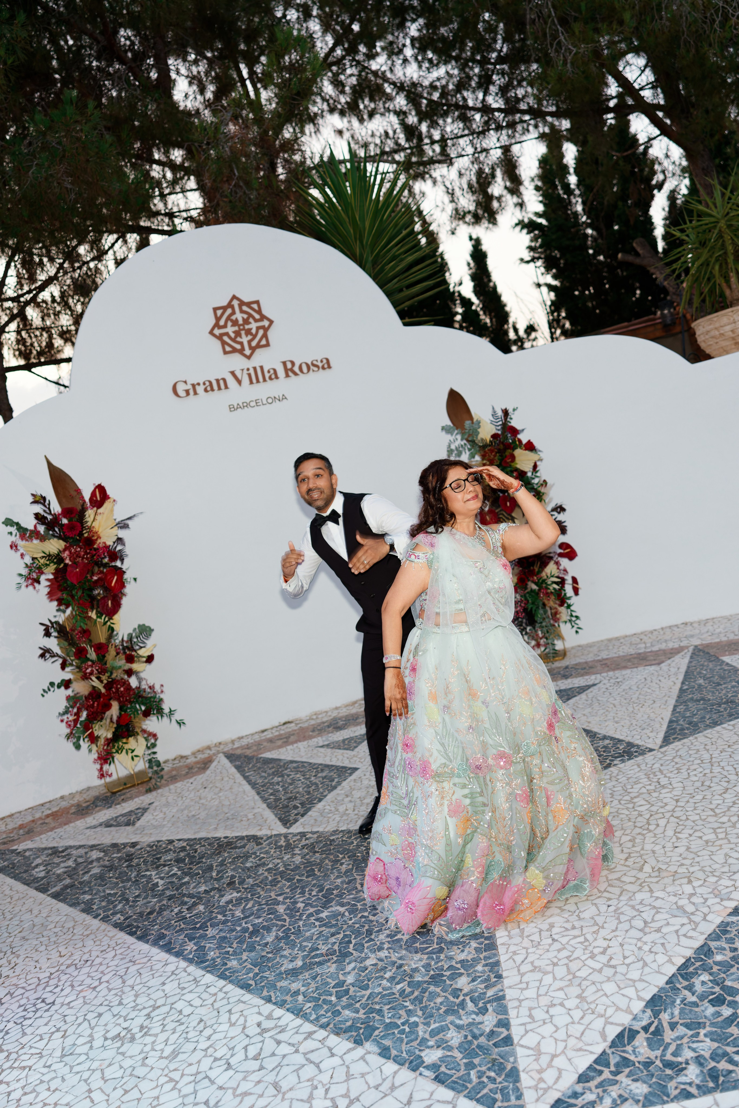 Indian wedding at Gran Villa Rosa, Barcelona