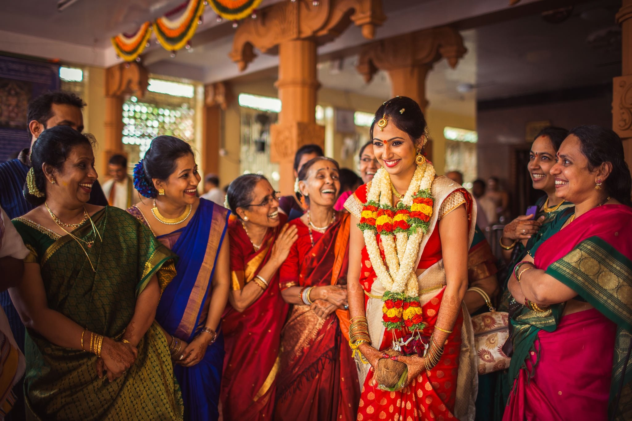Traditional Kannada Brahmin Temple wedding, JP nagar, Bangalore