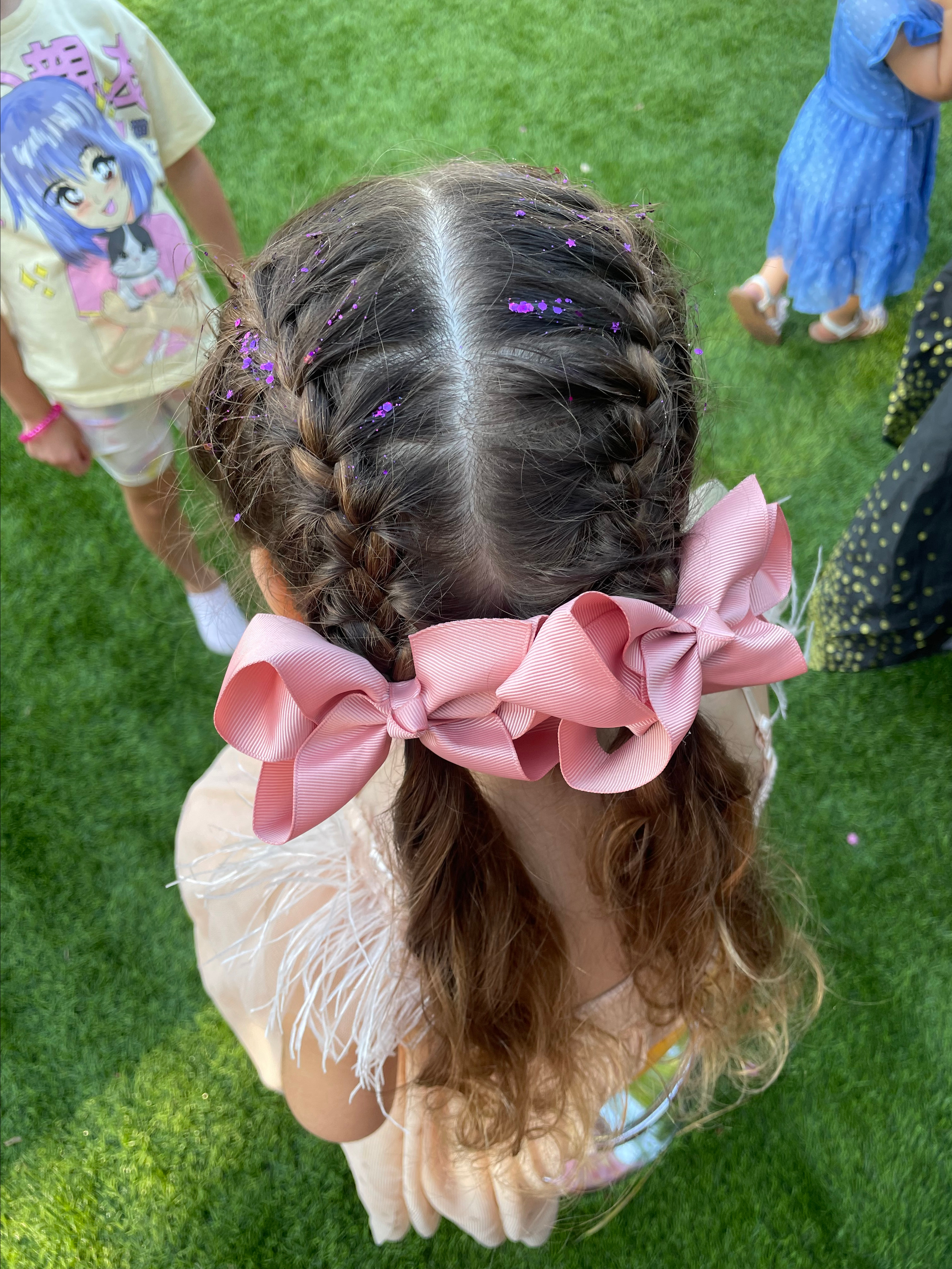 Hair braiding. Color Boom