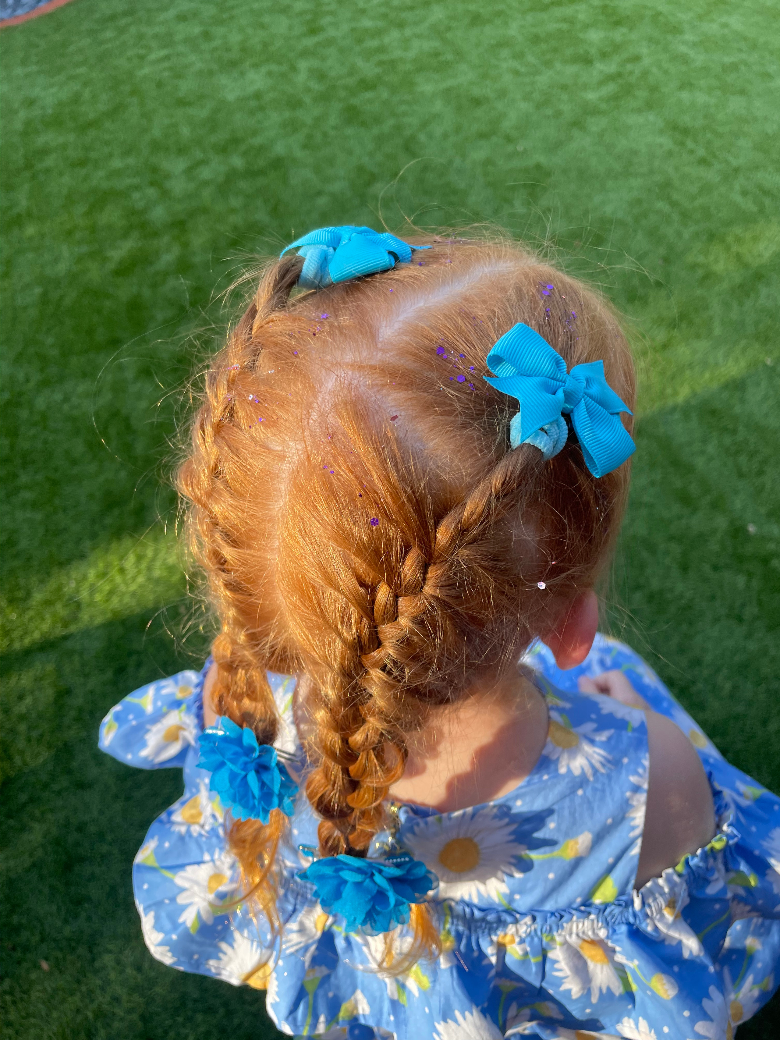 Hair braiding. Color Boom