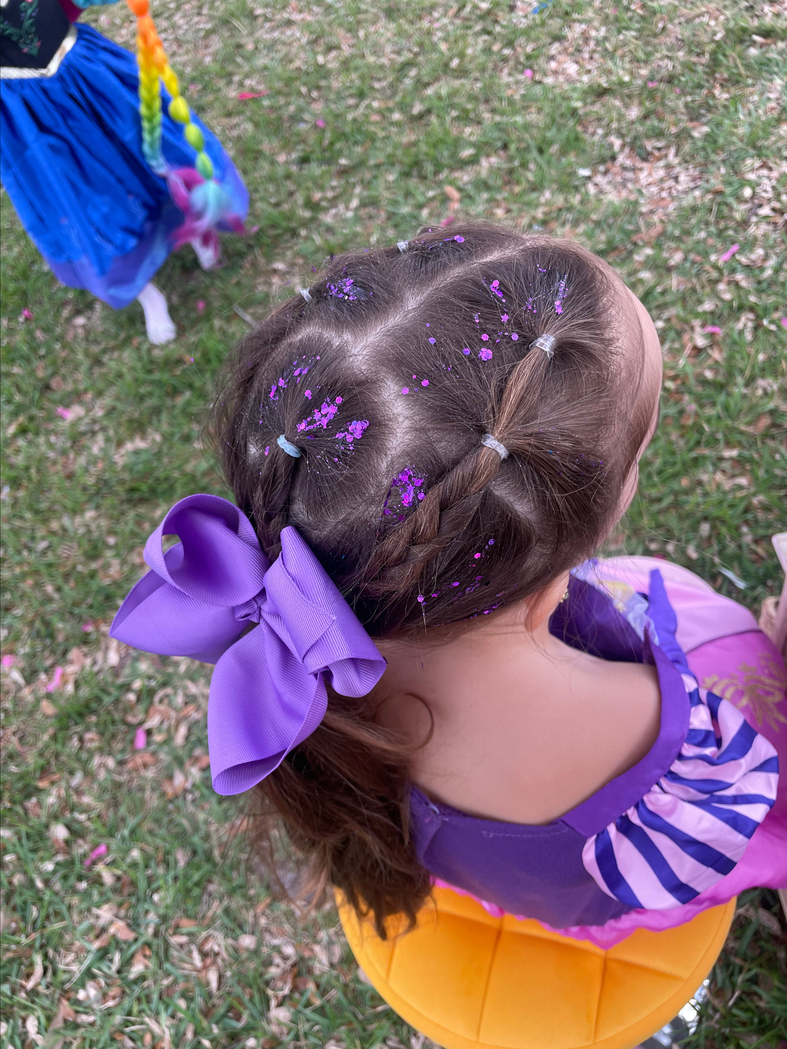 Hair braiding. Color Boom