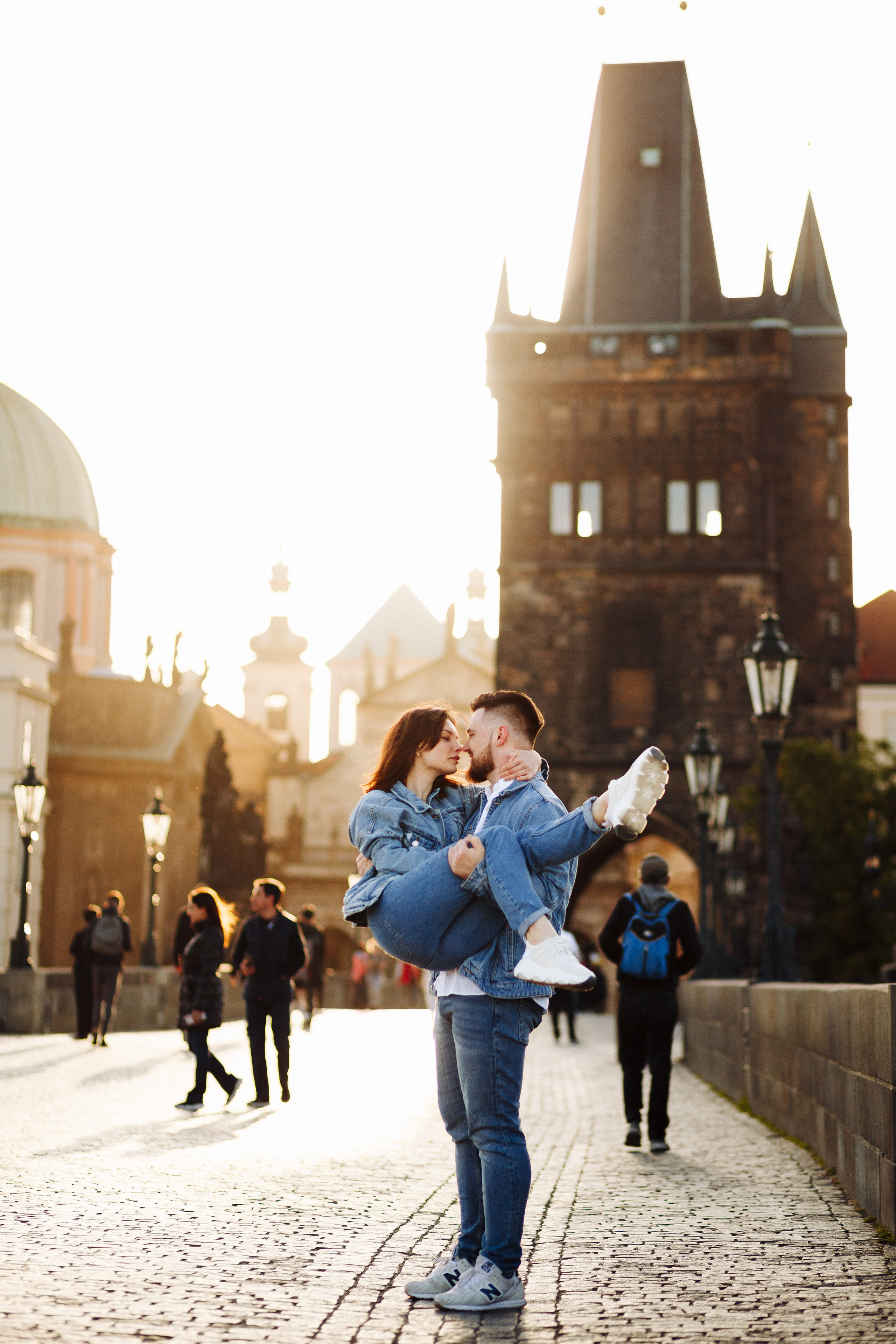 Helena & Max. Photographer in Prague for tourists