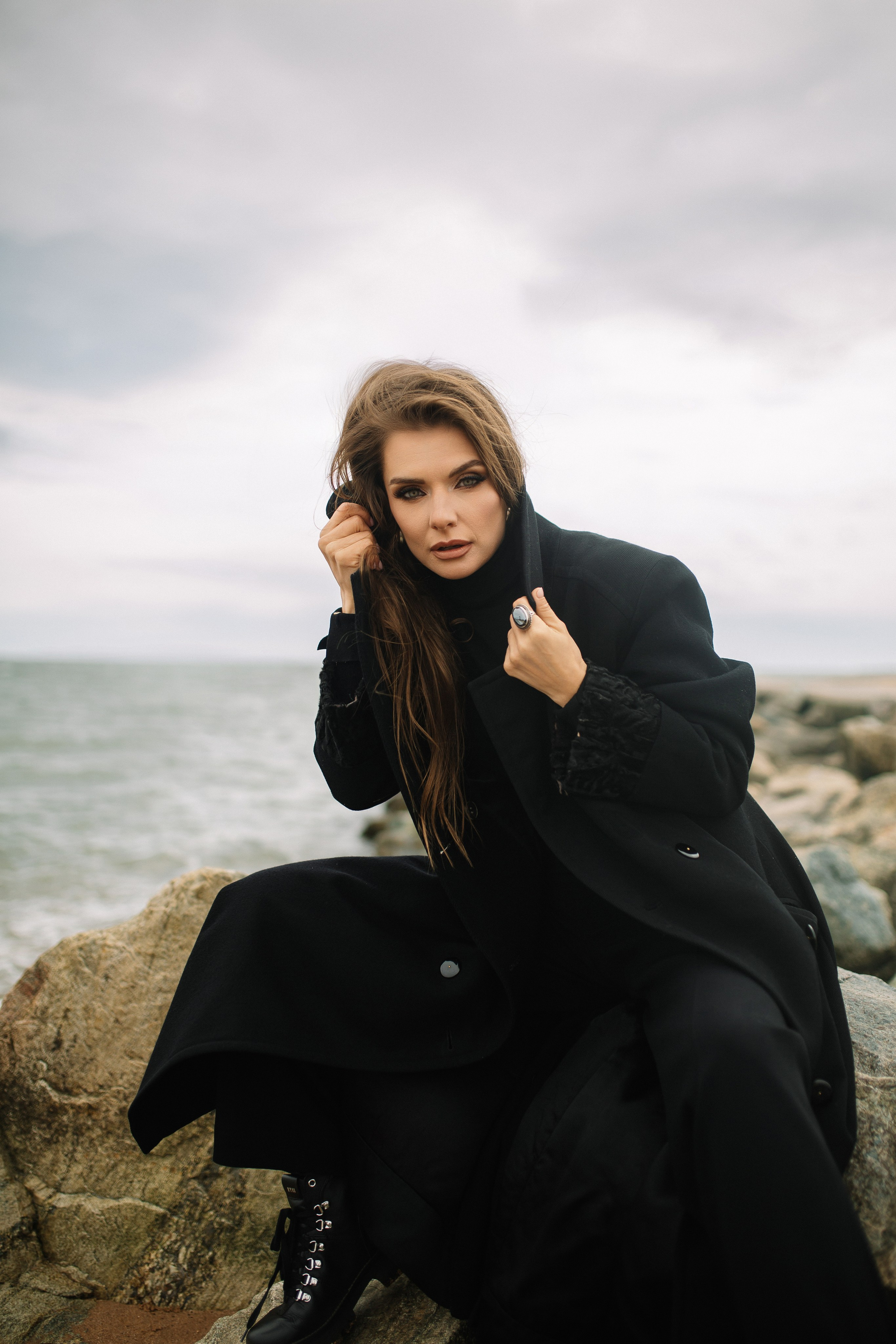 Portrait.Woman.Ocean. Photographer NYC