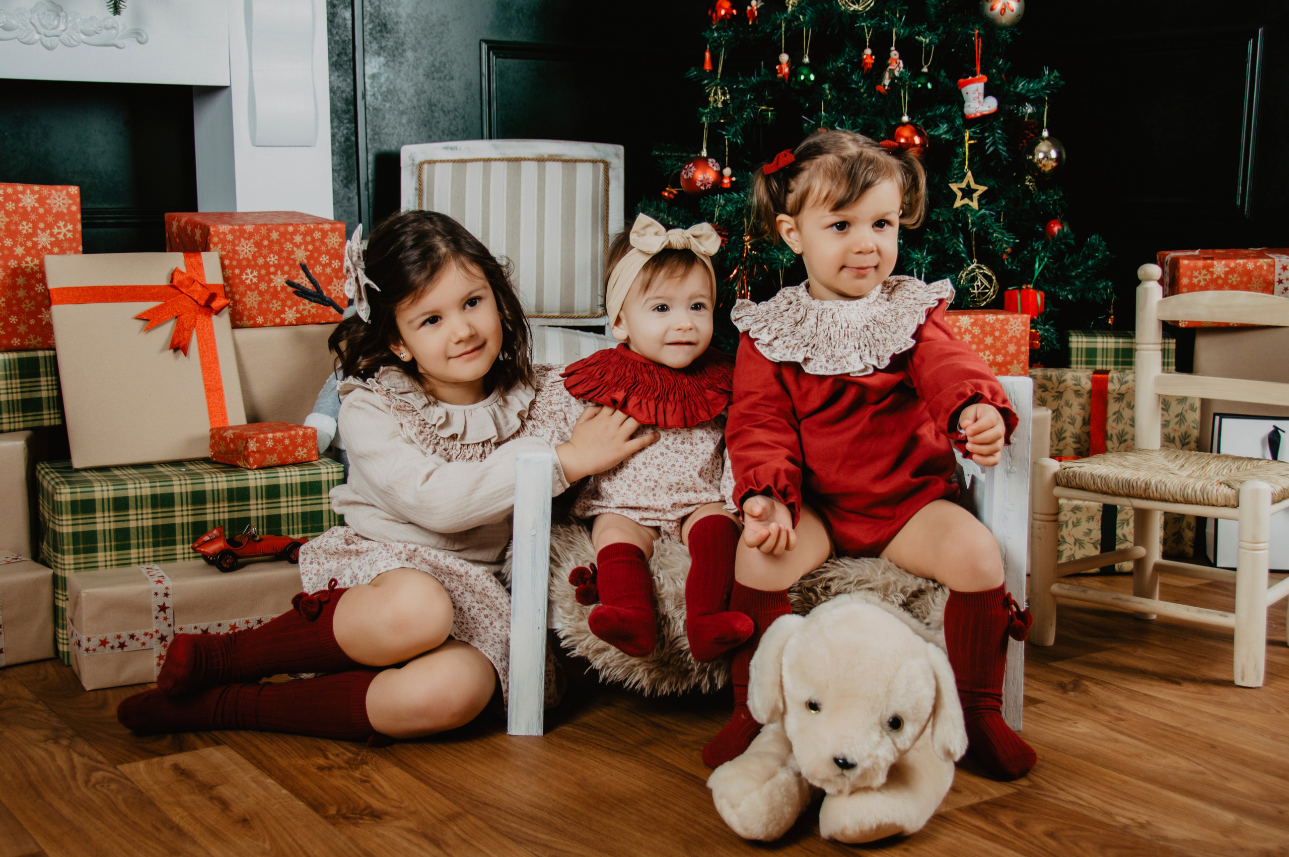 Mikaela, Julieta y Valeria. Fotografía Antonio Luis Bascón