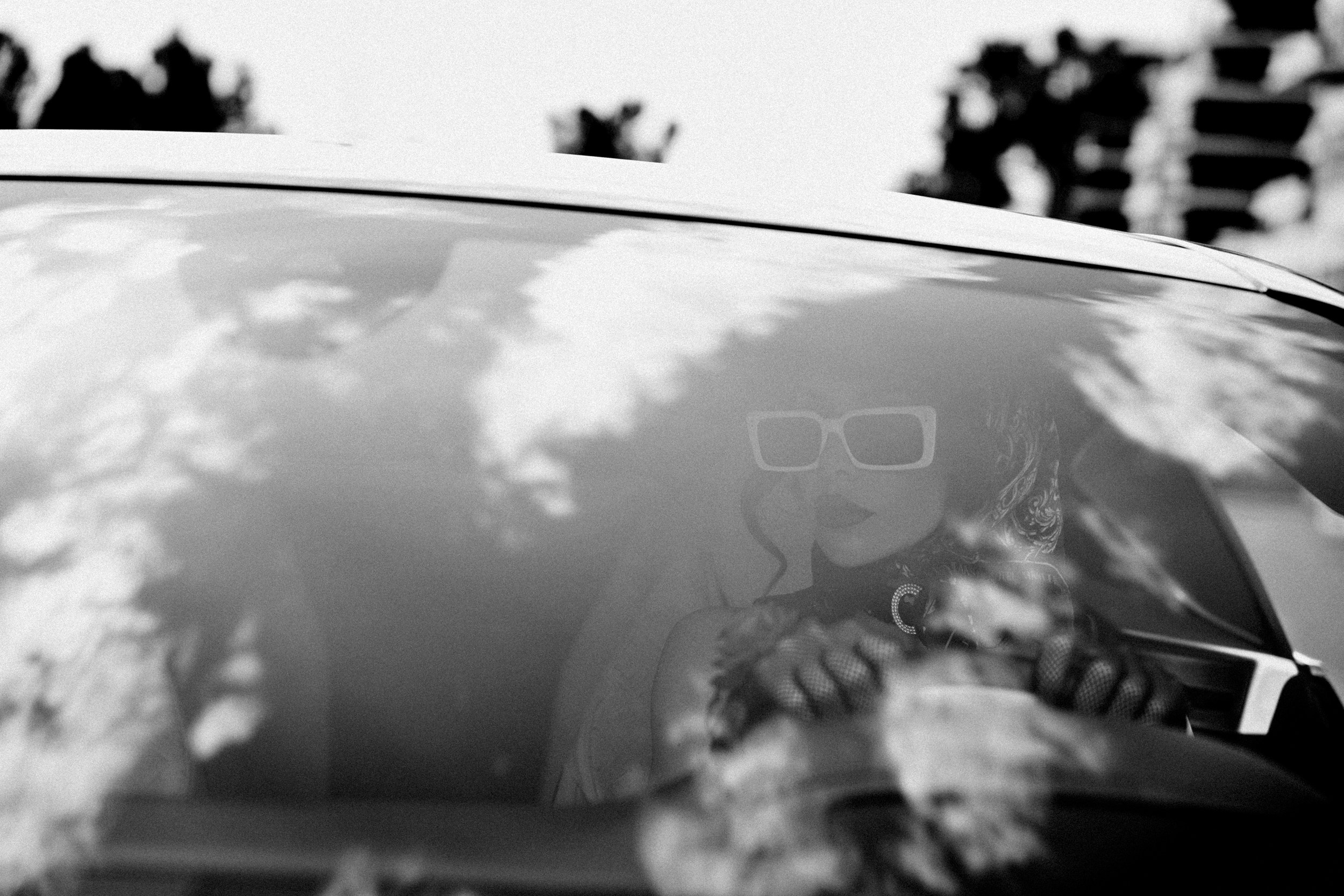 One vintage car. Female Photographer in Dubai