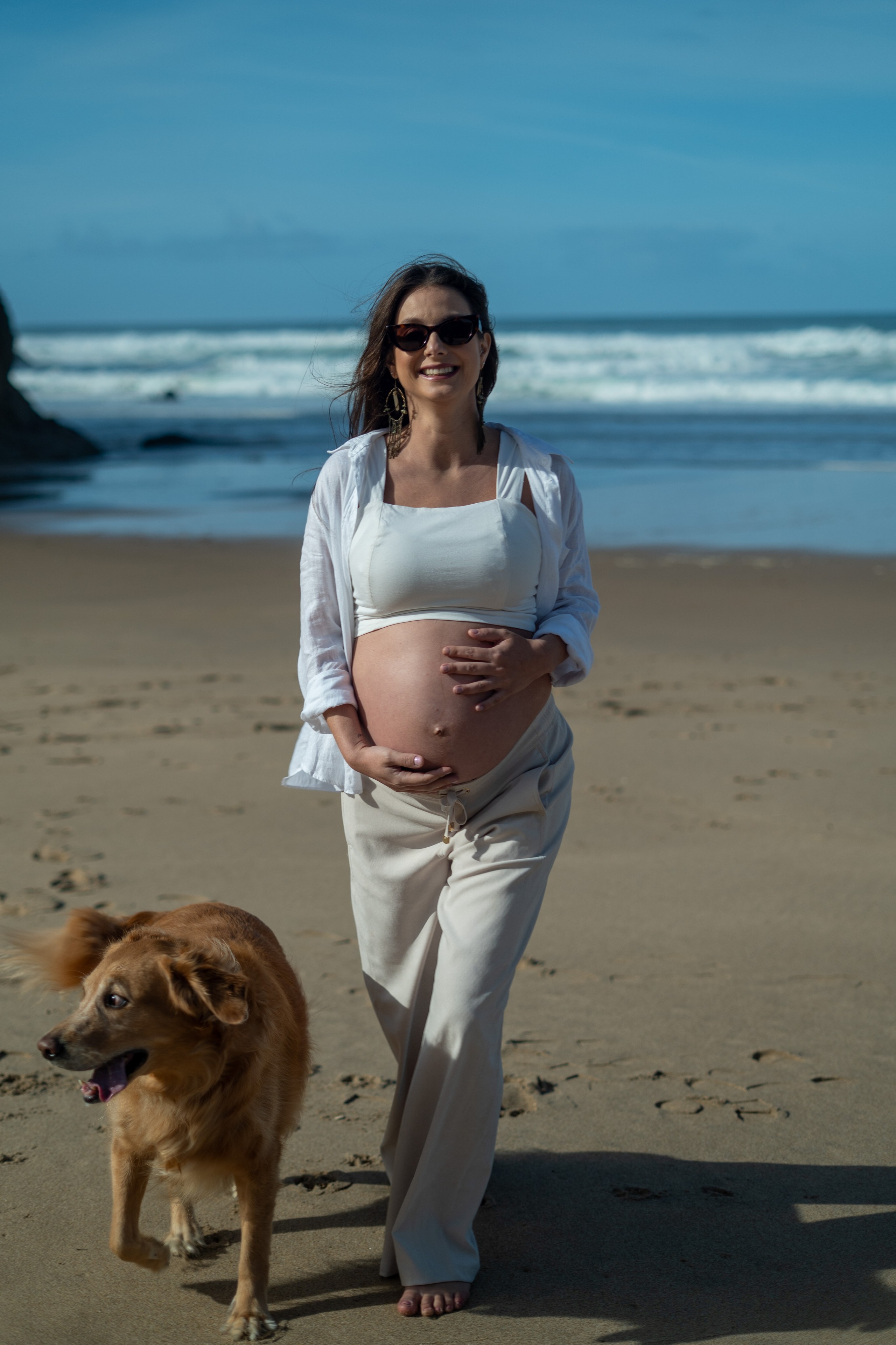 Ensaio Praia — Rafaela e César. Frames by Giovani Braga