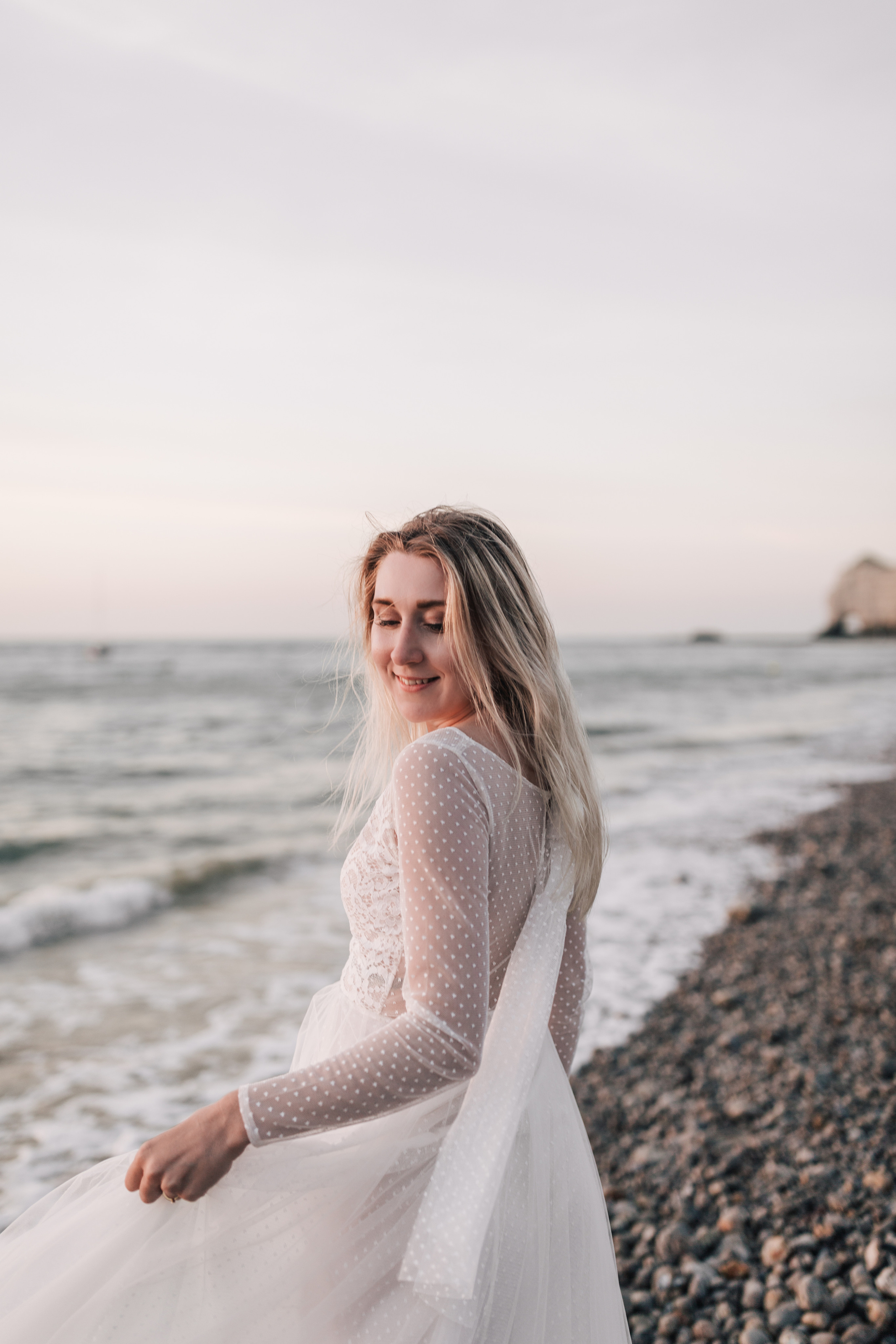 Wedding shooting at sea on Etretat (Maryna & Clement). Фотограф, Руан, Франция