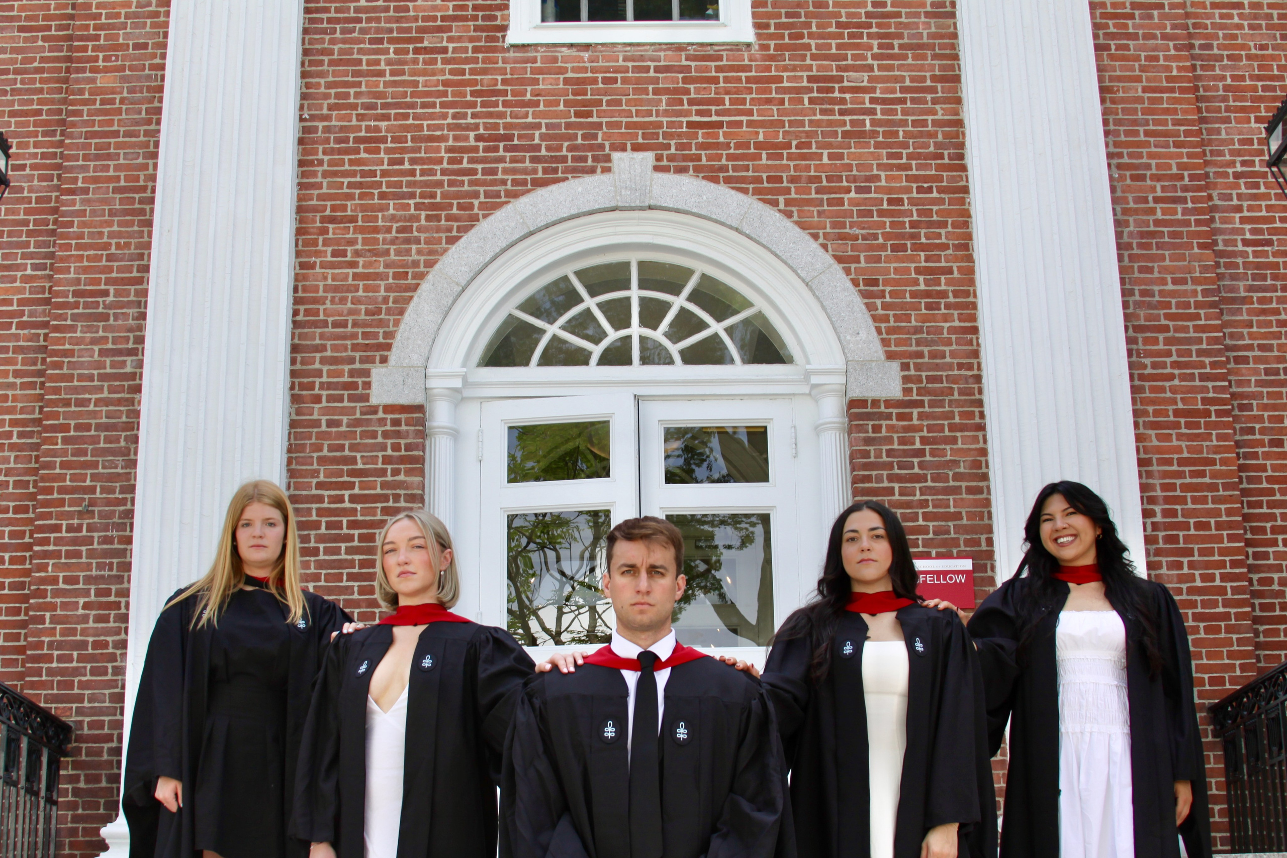Masters graduation with Talia (group shoot). Kelly Sang, graduation and portrait photographer in Boston