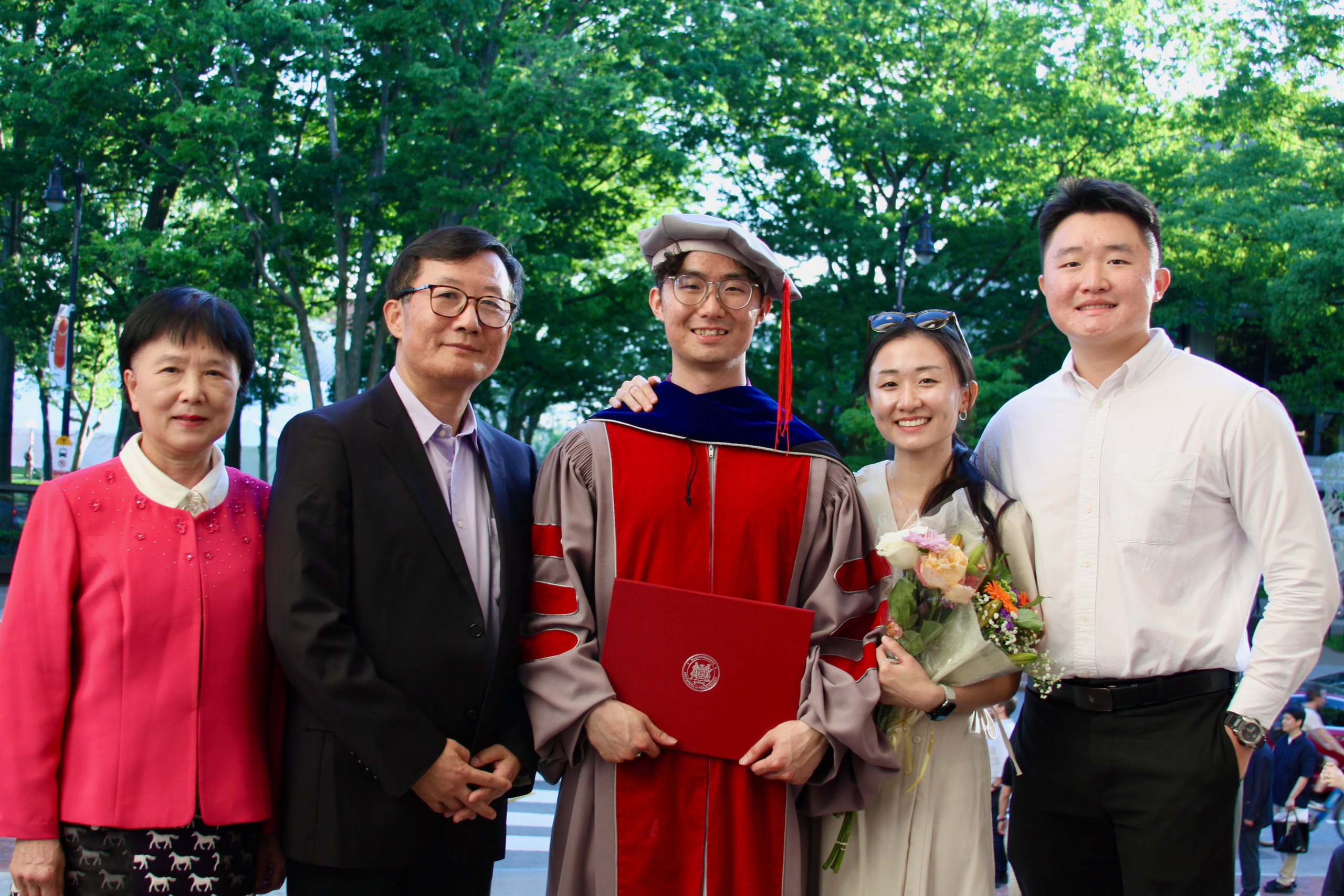 PhD graduation with Elton. Kelly Sang, graduation and portrait photographer in Boston
